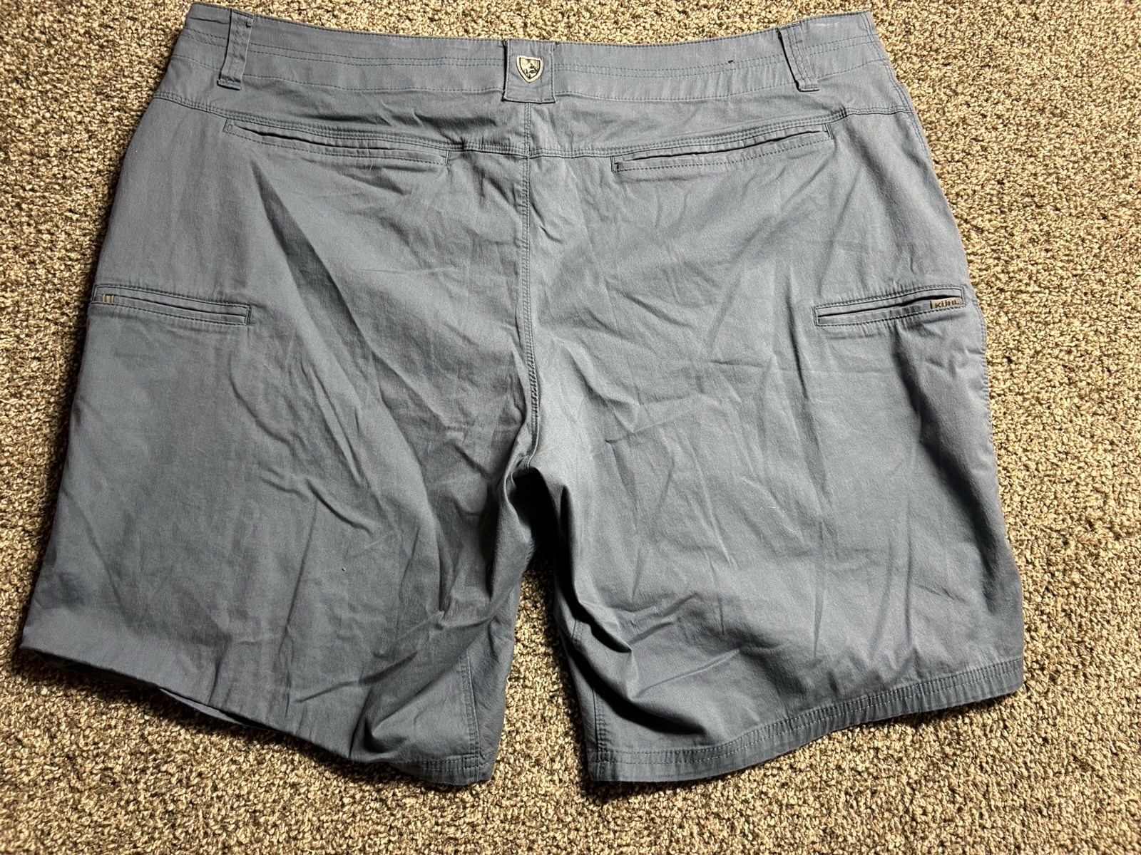 KUHL Resistor Lite Chino Shorts Mens 40 Blue Hiking Golf 9” Inseam 5205