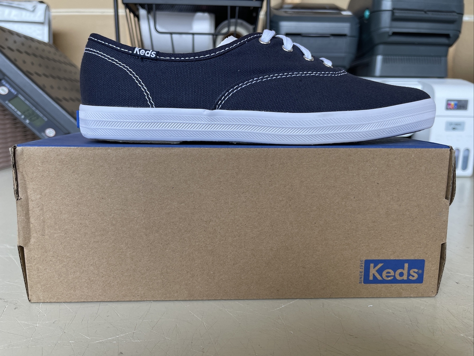 PICK SIZE/ Keds Women’s Champion NAVY Canvas Shoe
