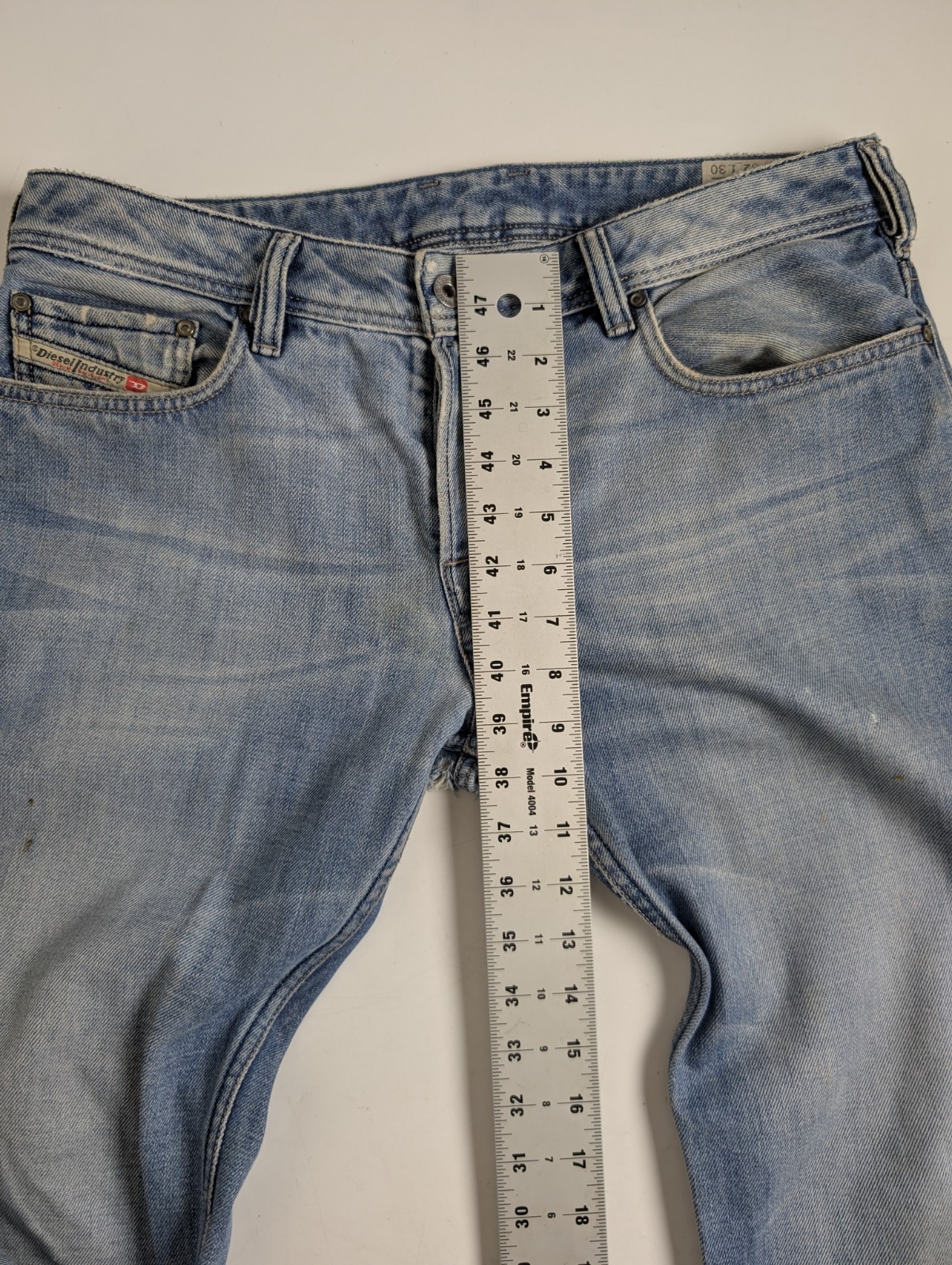 Diesel Zatiny 8AT Bootcut Jeans Men Tag 32 Measured 34×30 Distressed
