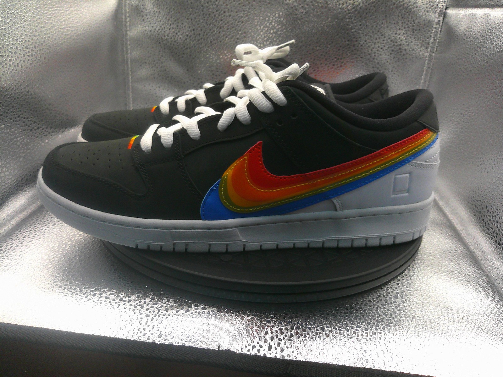 Nike SB Dunk Low Polaroid DH7722-001 Black White Multi Size 12 DS New with Laces