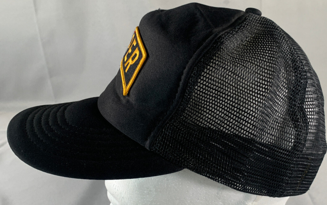 VTG Designer Award Sniper Black Mesh Snapback Trucker Hat Patch