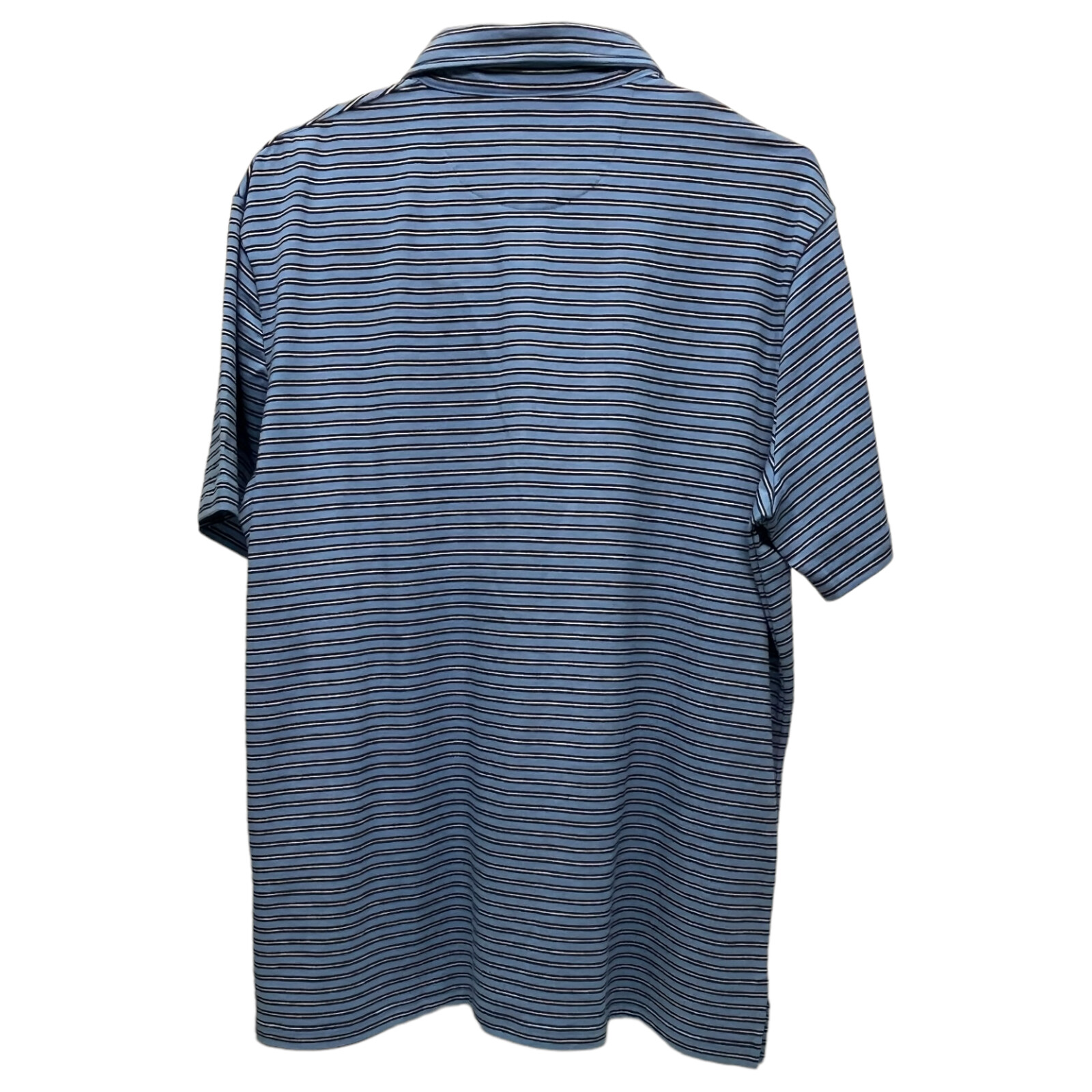 Polo Ralph Lauren Mens Performance Short Sleeve Shirt Blue Striped Jersey $98