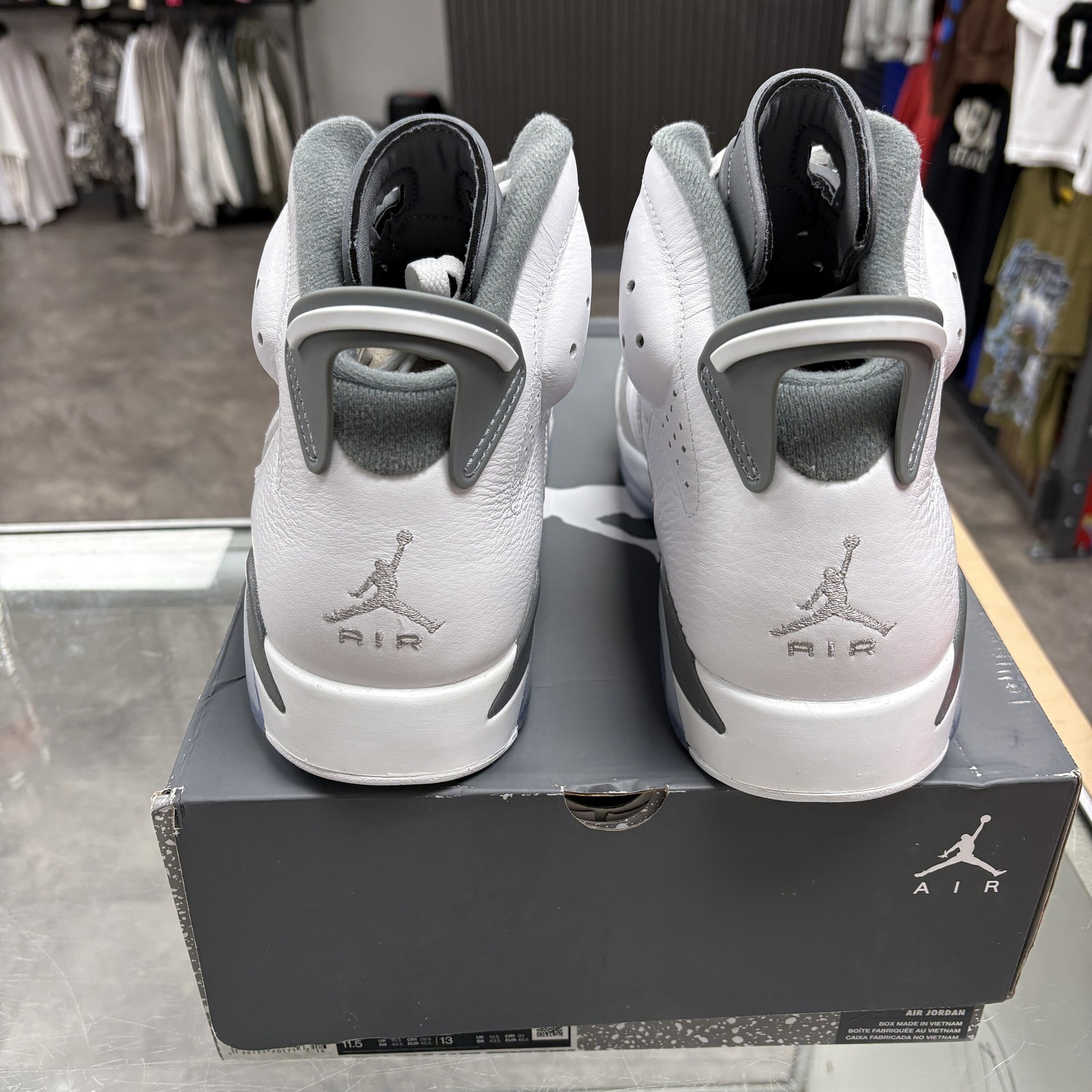 Size 12M/13.5W – Jordan 6 Retro Cool Grey CT8529-100