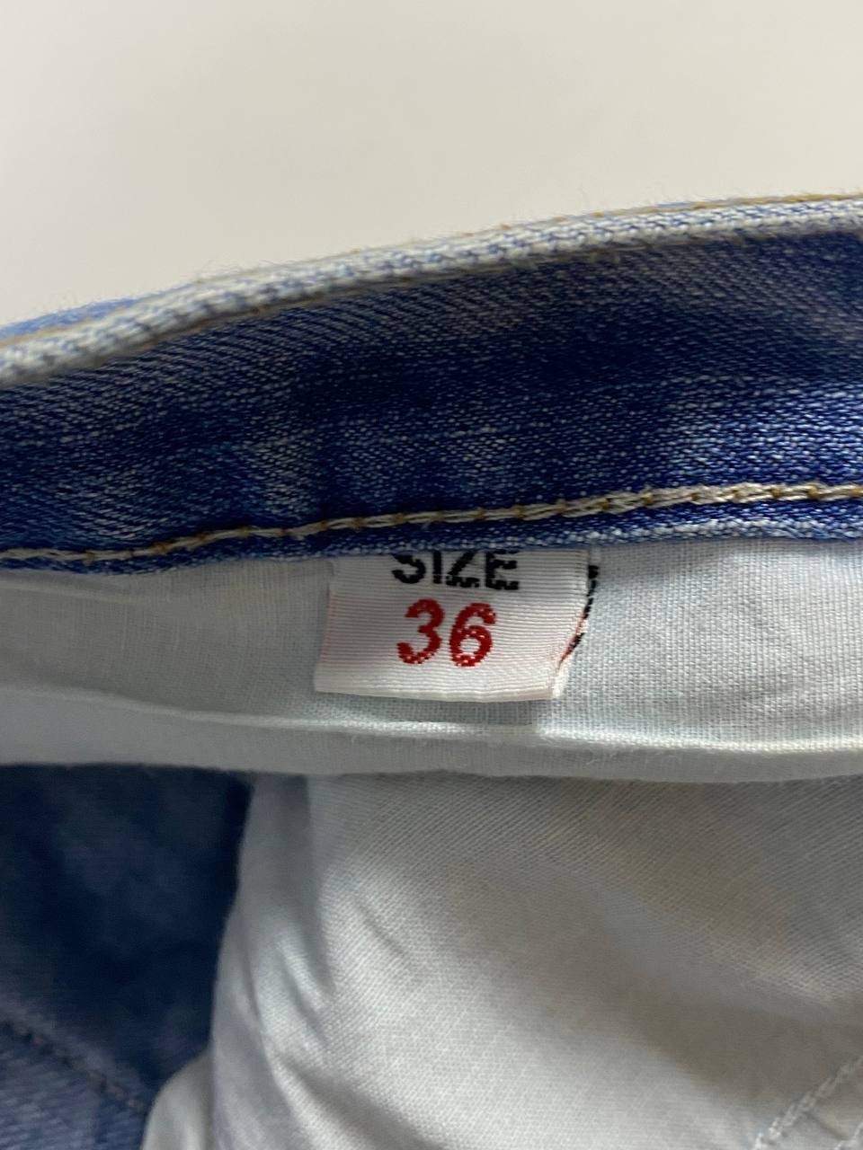 ED HARDY Denim Blue Embroidered Regular Straight Jeans Size 36