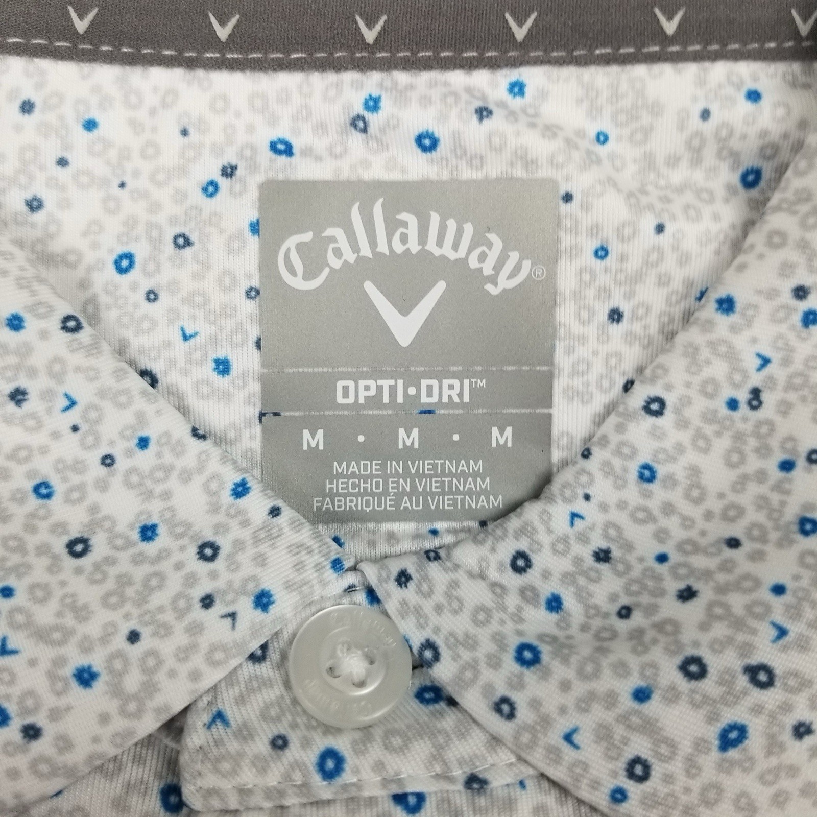 Callaway Men’s Medium Standard Fit Lightweight Moisture Wicking Performance Polo