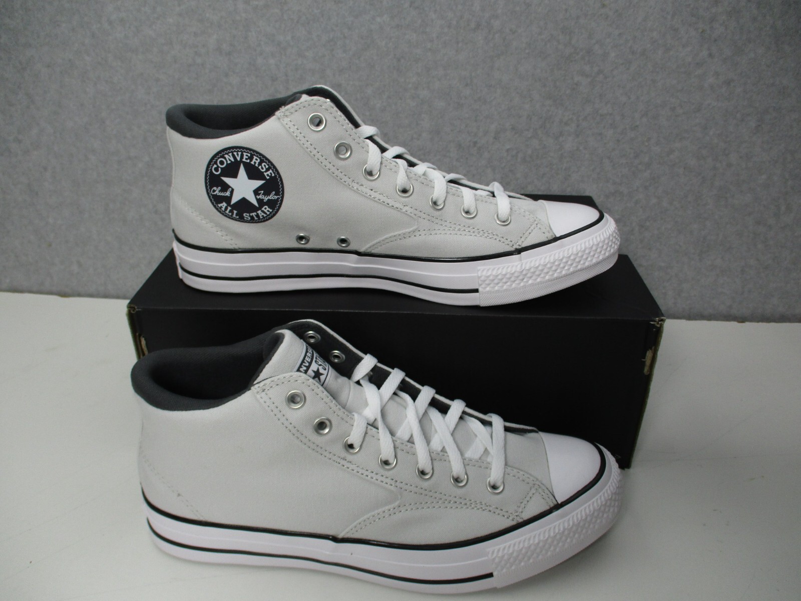 Converse All Star CTAS Malden St. Light Gray Mid Shoes Mens Sz 12 Canvas