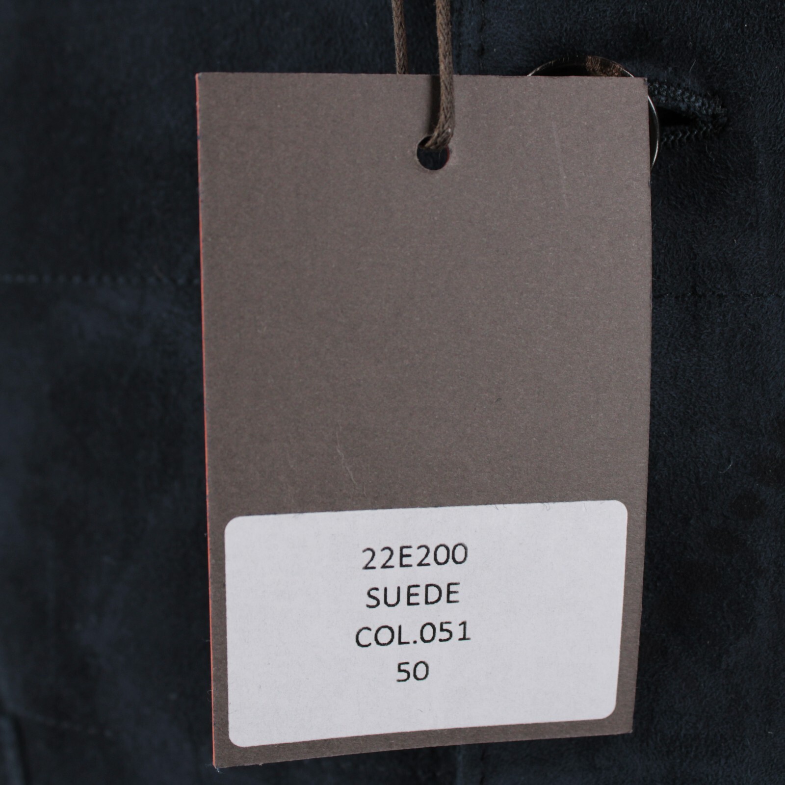 Rifugio NWD Vest / Bodywarmer Size 50 (Medium US) In Navy Blue Suede Handmade