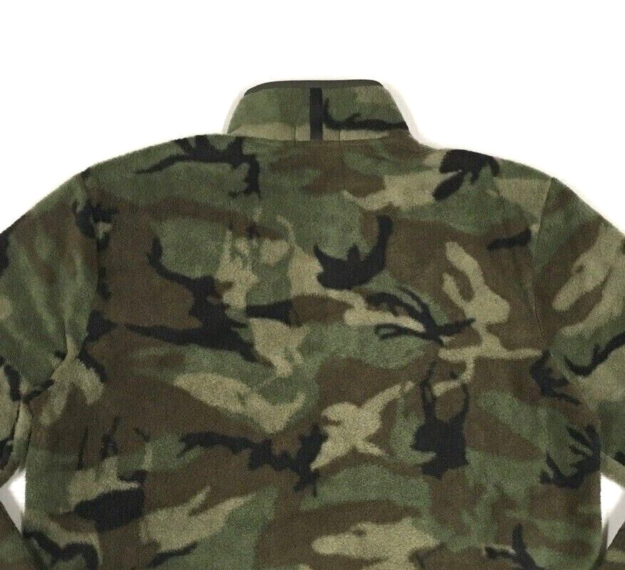 Polo Ralph Lauren Military Army Camo Sherpa Fleece Pullover Jacket Soldier Camp