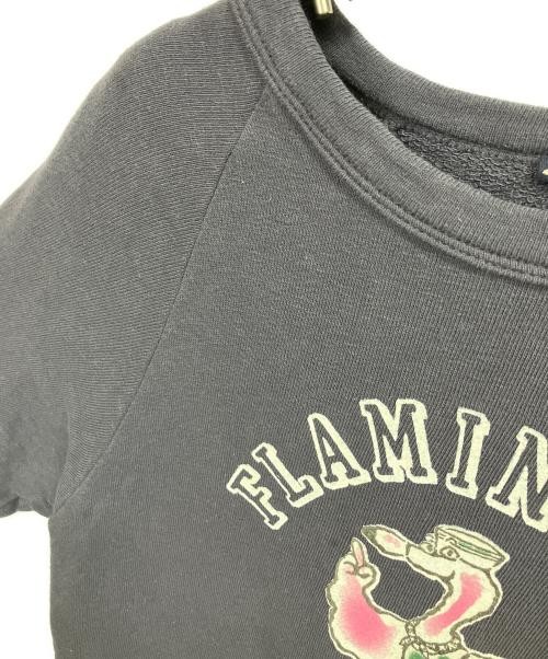 45R Women’s Navy Gauze Fleece Flaming Flocky Raglan Sweatshirt, M