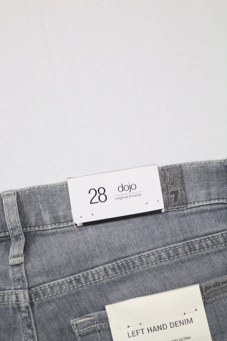 7 For All Mankind Women’s Dojo Original Light Wash Flared Distressed Jeans