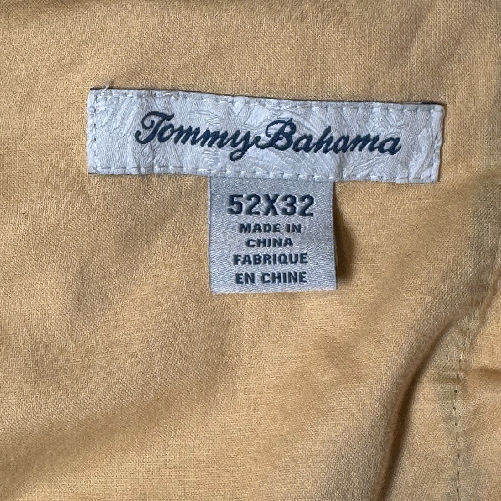 Tommy Bahama Mens Havana Silk Blend Herringbone Chinos 52 X 32 (meas. 54 X 32)