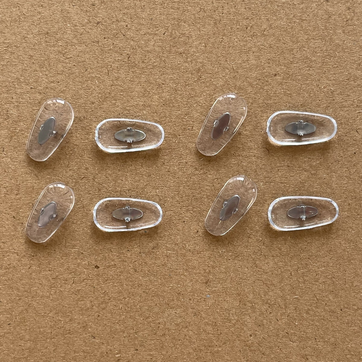 4 Pairs Clear Replacement NosePads Piece for Ray-Ban Clubmaster RB3016 49mm 51mm