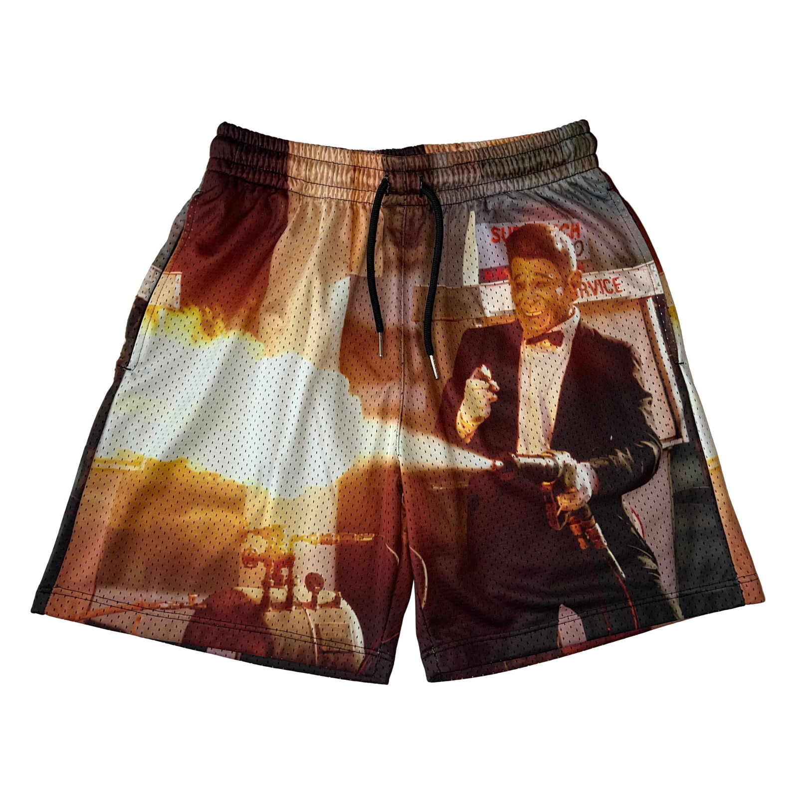 Rucking Fotten – Point Break (1991) AOP Mesh Shorts – Small – Keanu Reeves
