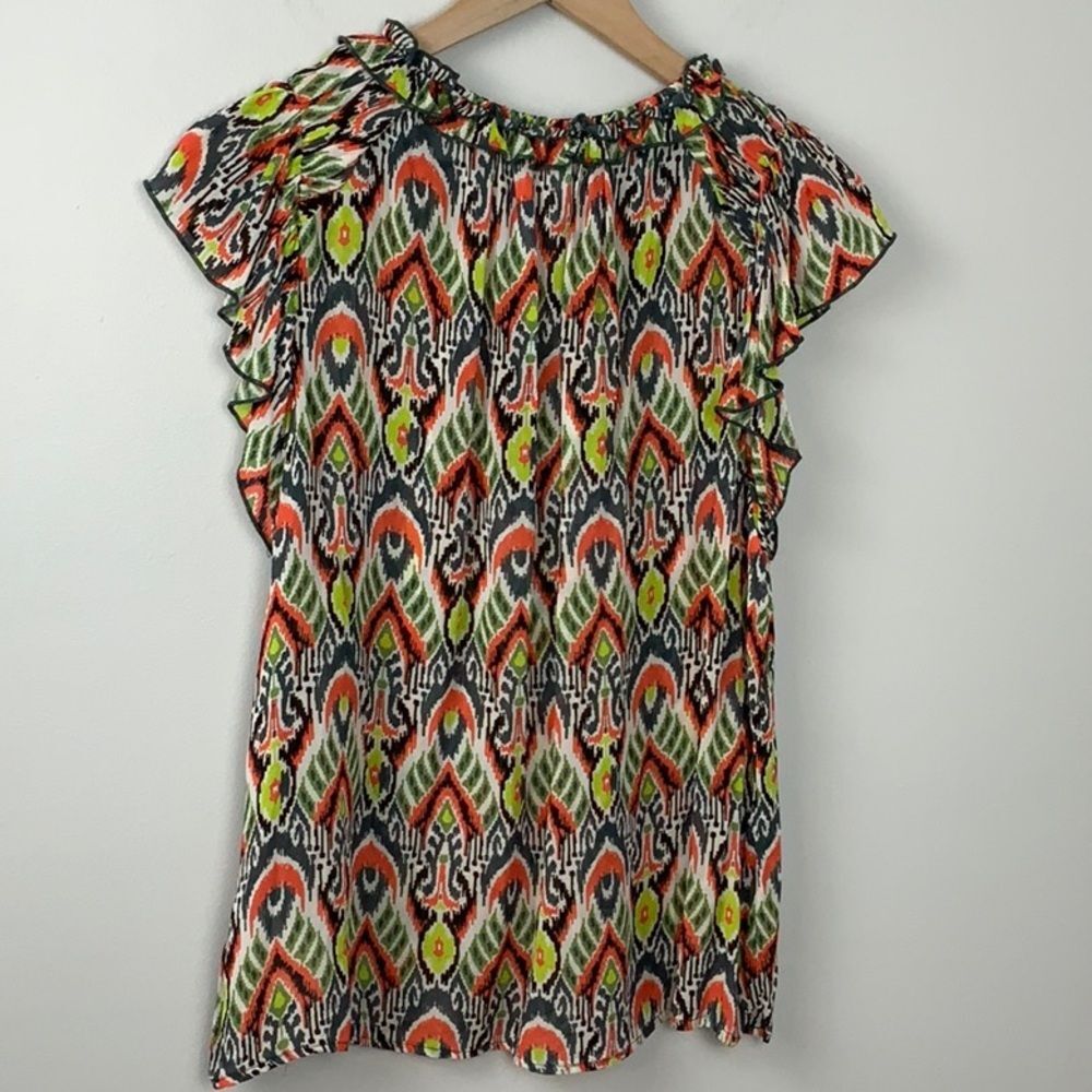 Dear John Ullie Keyhole Top Vivid Tribe Viscose Women’s Size Medium
