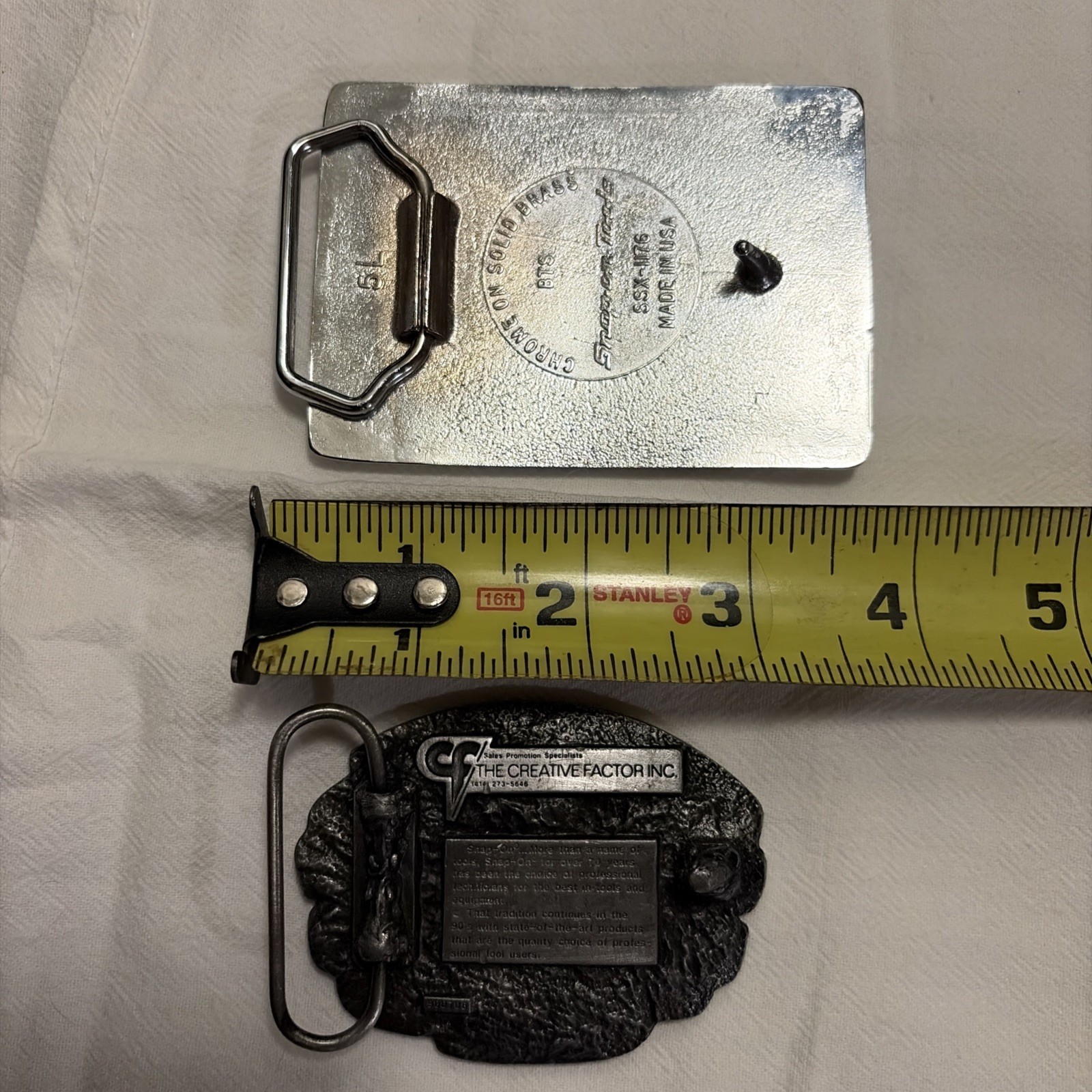 SNAP-ON TOOL Set Of Belt Buckles. Team Snap On And Finest Tools Buckles
