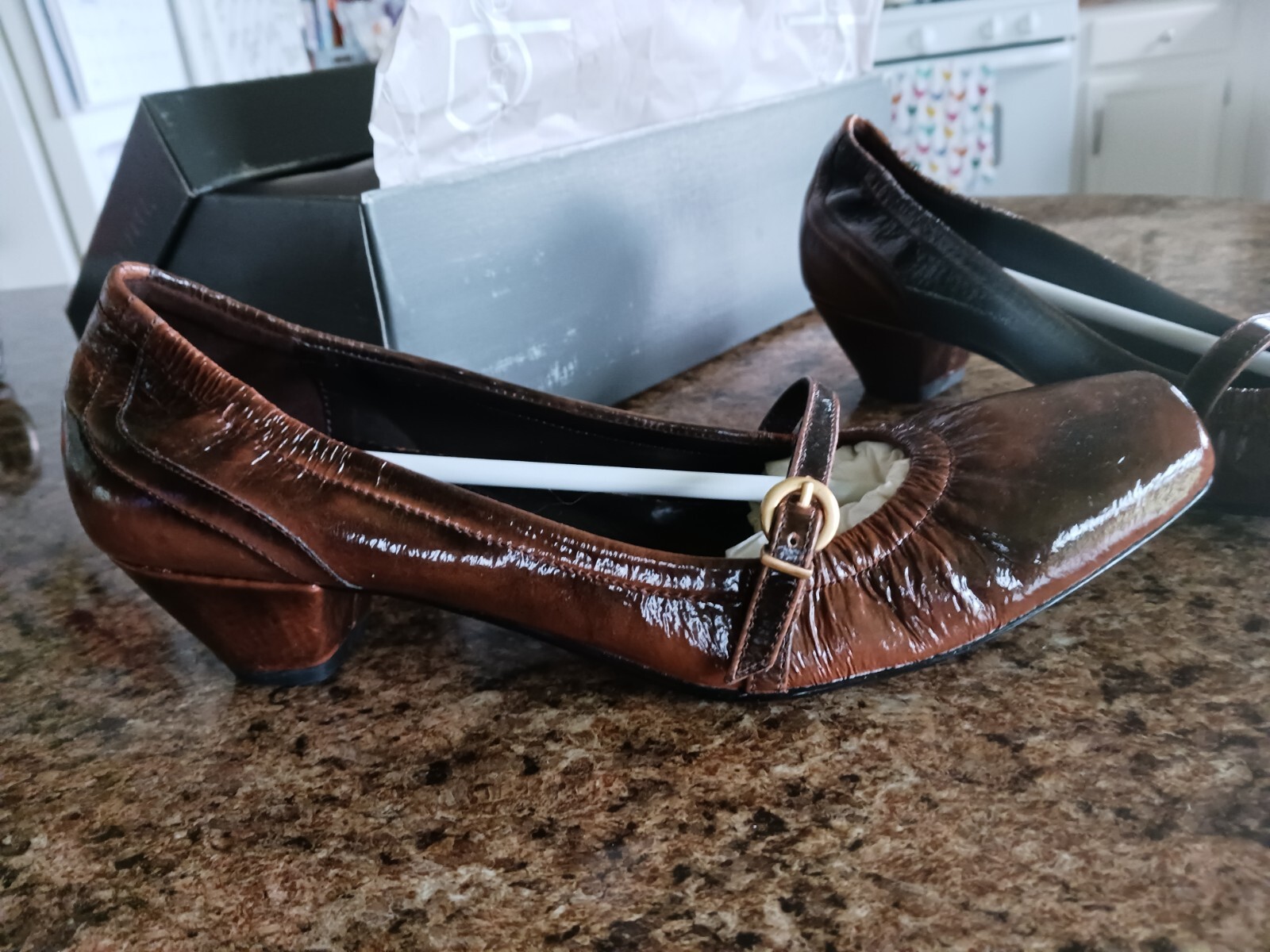 Jessica Bennett Shoes, Brown Leather Pumps