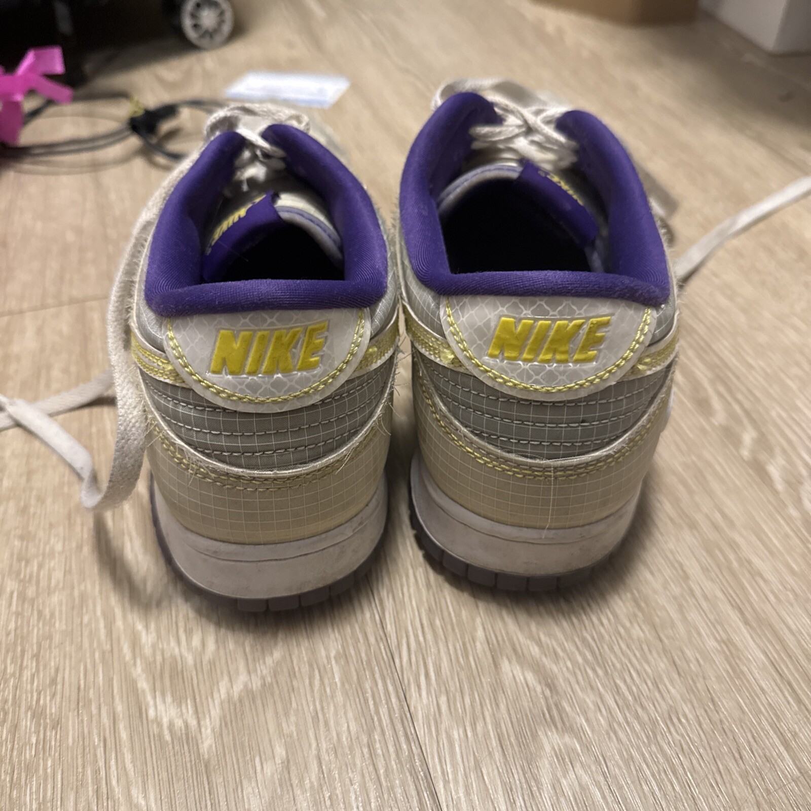 Size 11 – Nike Union LA x Dunk Low Passport Pack – Court Purple. Preloved.