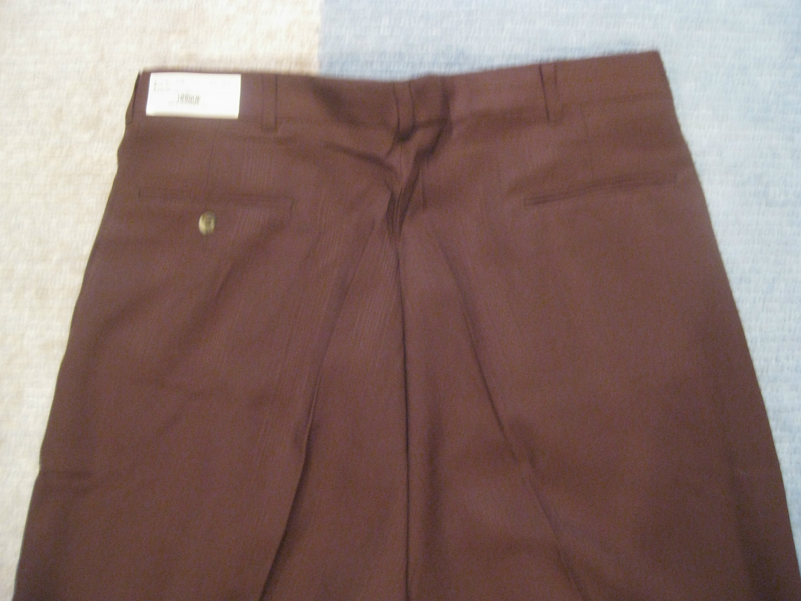 Mens Pants Unique Brown Dress Cuffed 32 34 36 38 40 X 32 Style #3 NEW