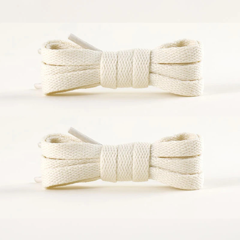 1Pair/3Pair 0.8cm Wide Flat Solid-Color Shoelaces High-Quality Shoelaces for Sne