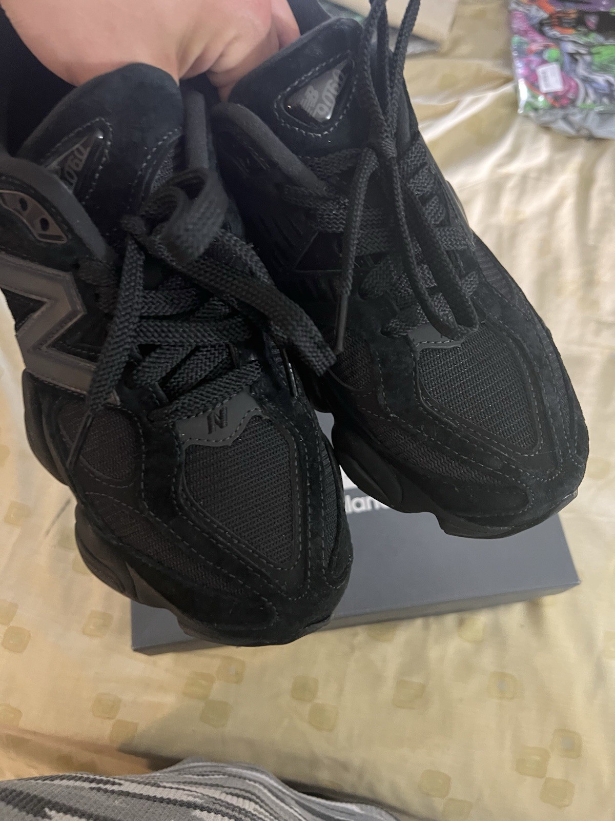 Size 8.5 – New Balance 9060 Triple Black Suede