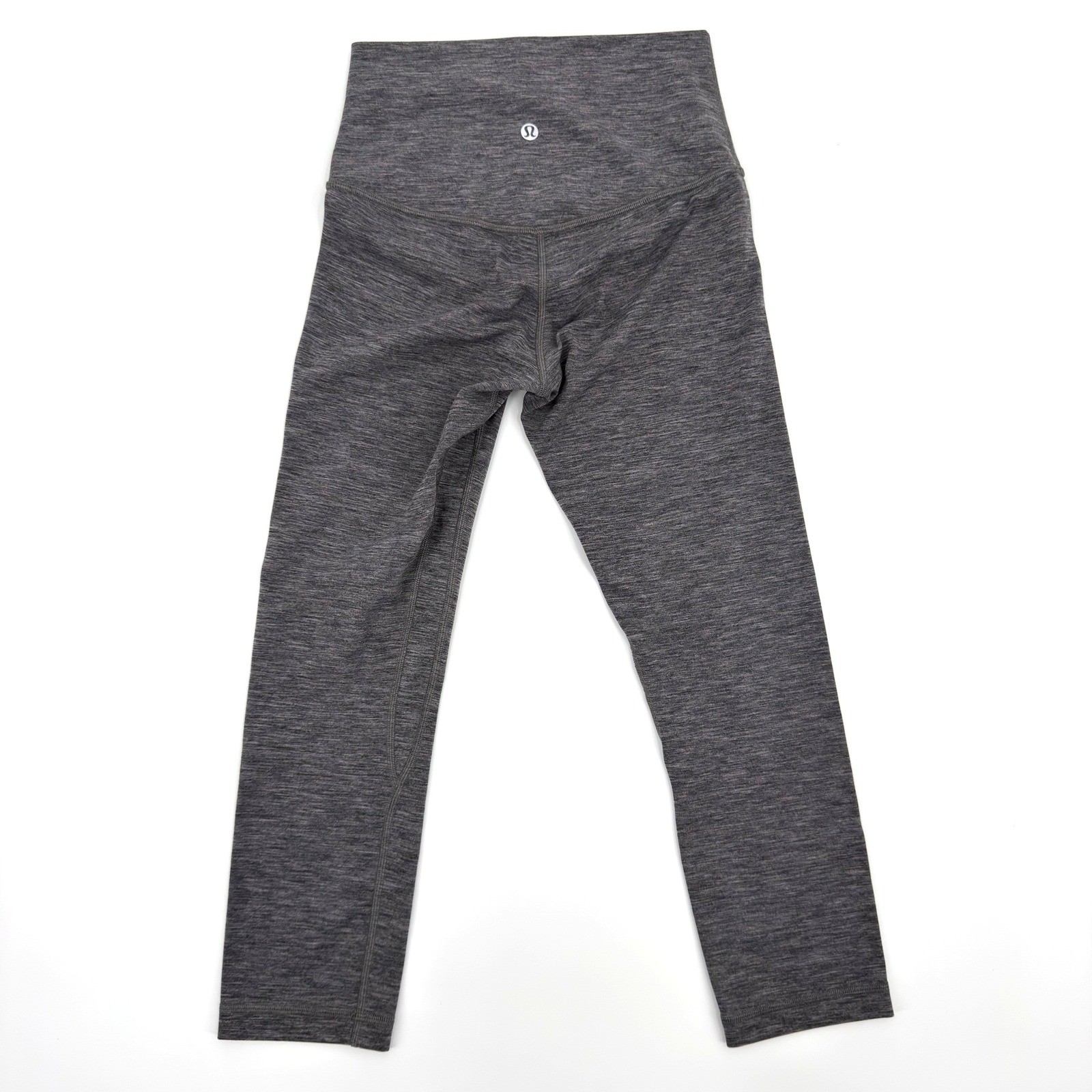 Lululemon Align High Rise Crop Leggings Heathered Grey Size 4