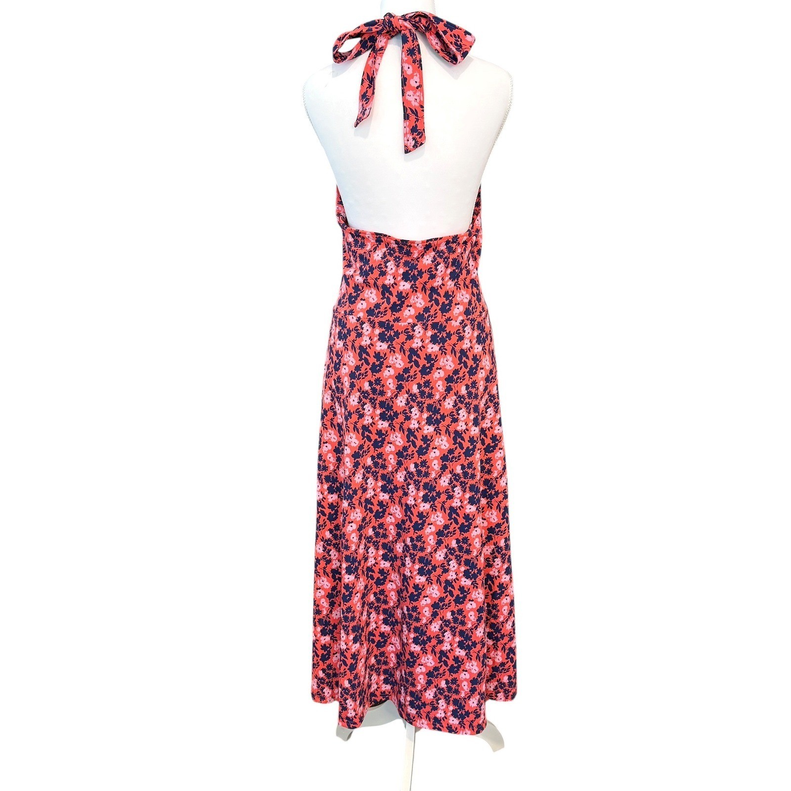 Pact Fit & Flare Modern Halter Midi Dress XL Pockets Sustainable Resortwear
