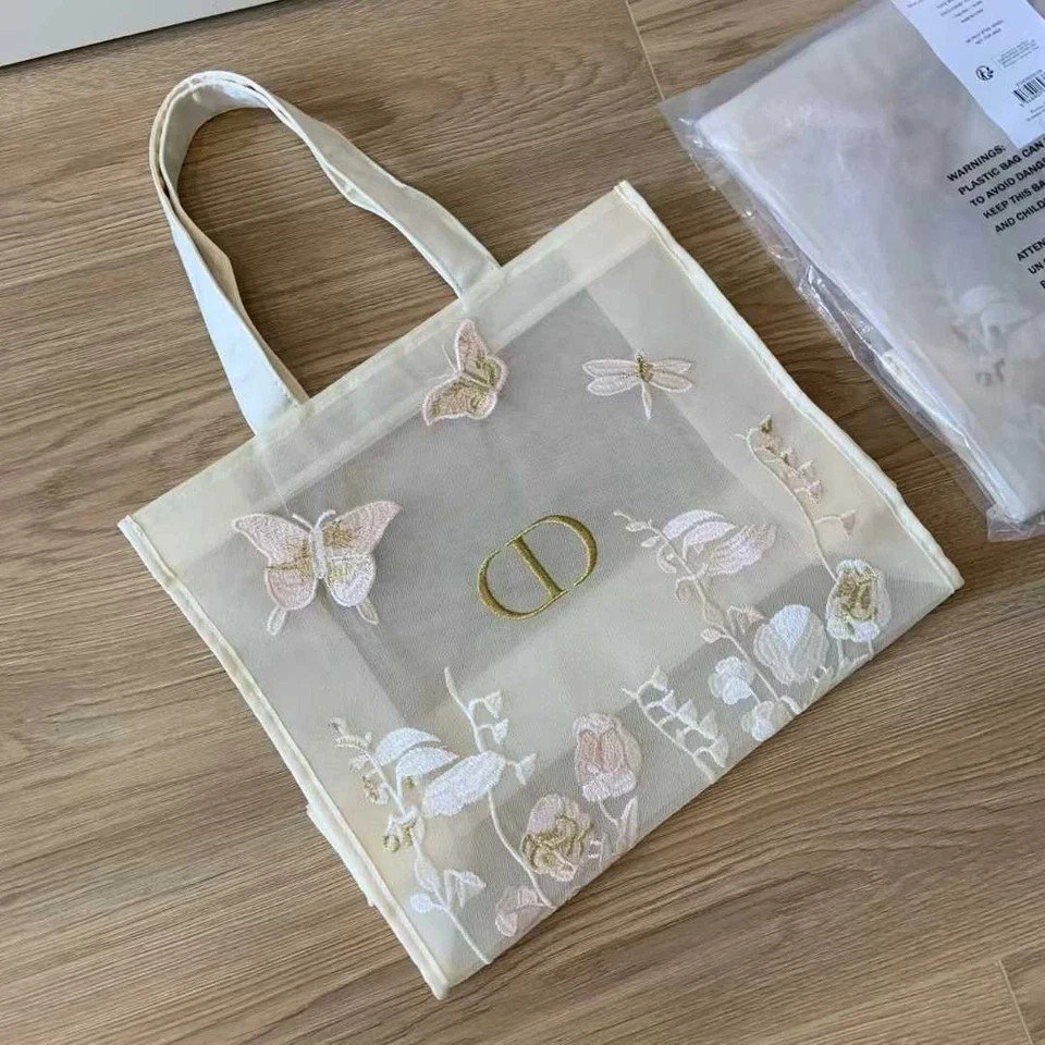 NEW Special Edition Lace Mesh Handbag – Butterfly Embroidered Mesh