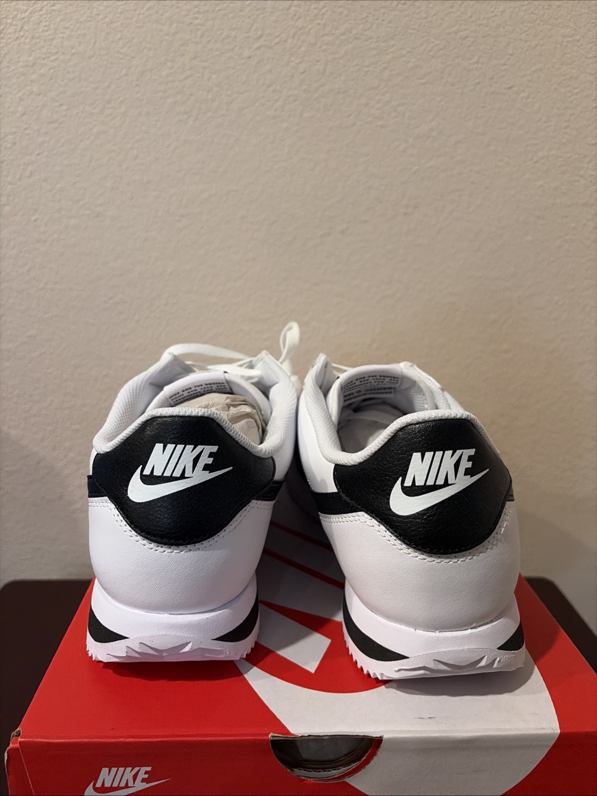 Nike Cortez Men’s Size 12 Sneakers White/Black DM4044-105
