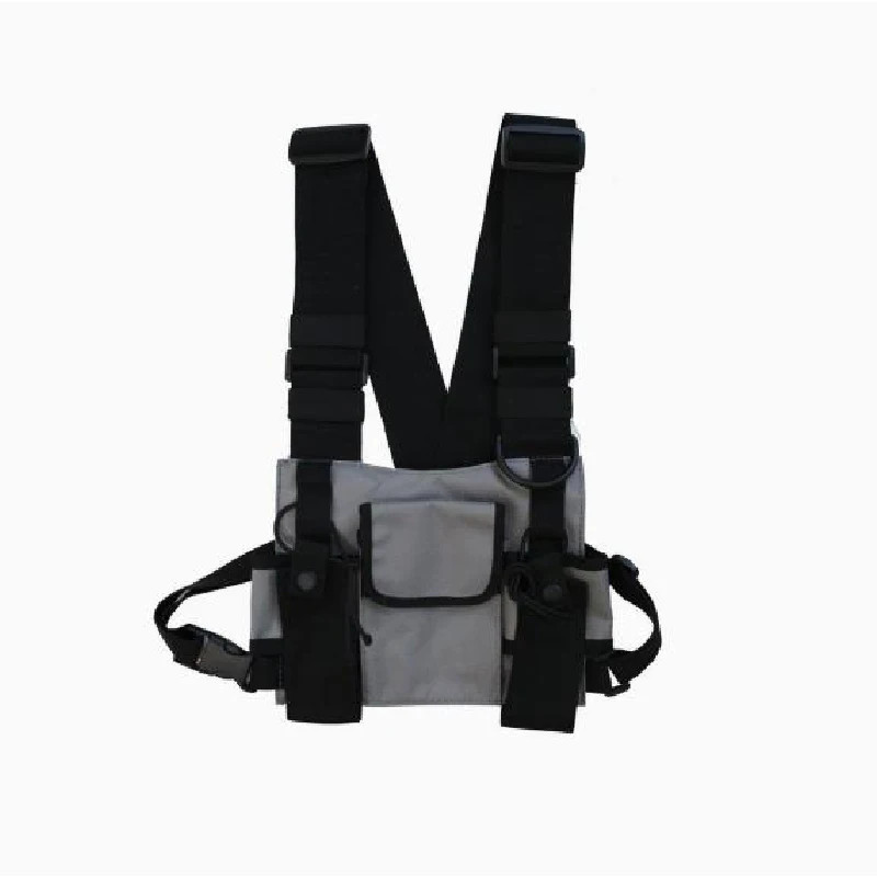 Hip-hop Streetwear Chest Rig Bag Motorcycle Riding Vest Backpacks Sport Storage