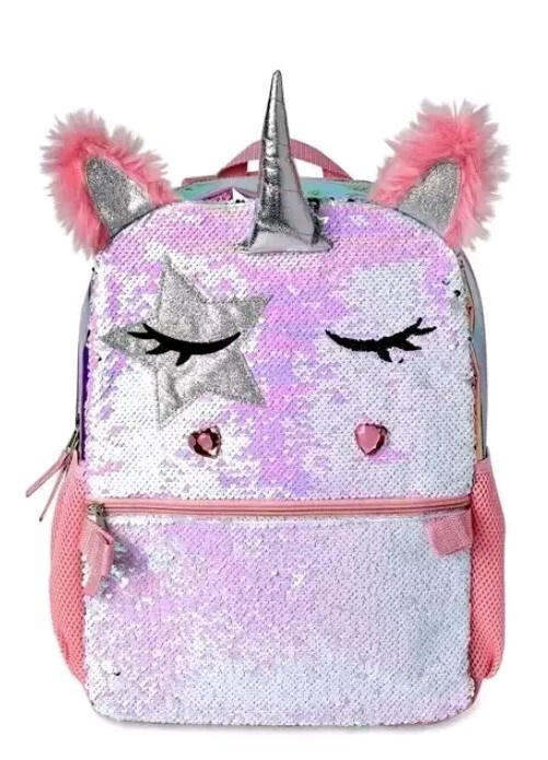 Wonder Nation 17″ Unicorn Queen 2-Piece Backpack and Lunch Bag Set