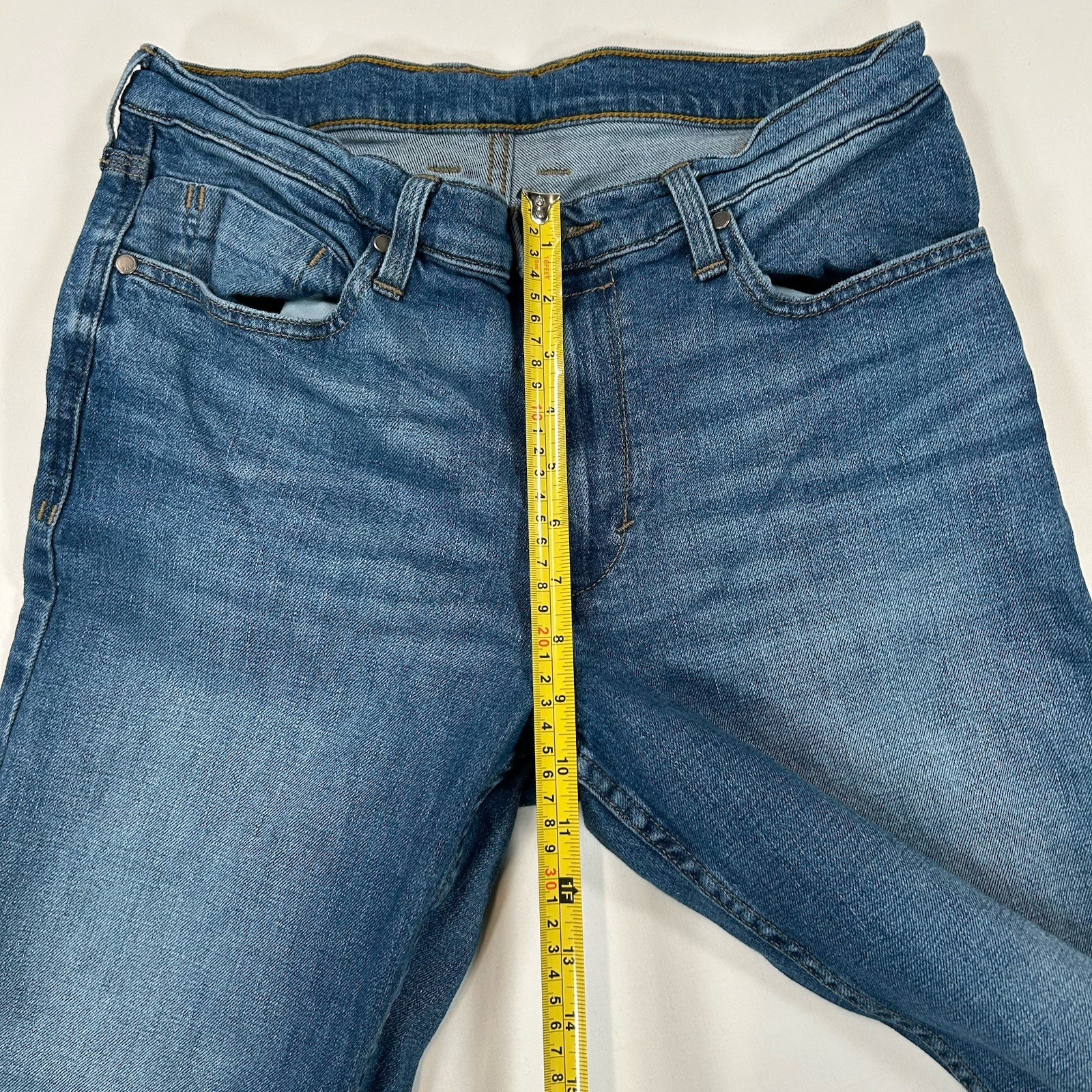 LL Bean Men’s Vintage 1912 Standard Straight Leg Jeans/32×32 – Blue Denim
