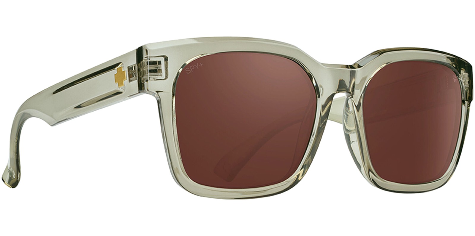 Spy Optic Dessa Polarized Translucent Olive Soft Square Sunglasses 6700000000241
