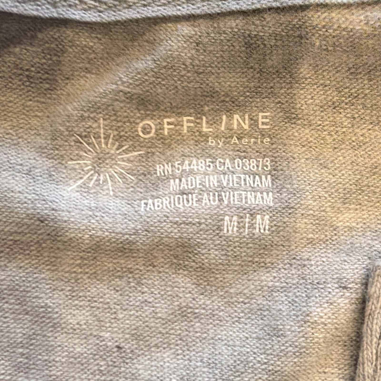 OFFLINE by Aerie Beige Solid Knit Henley Button Long Sleeve Top Regular M