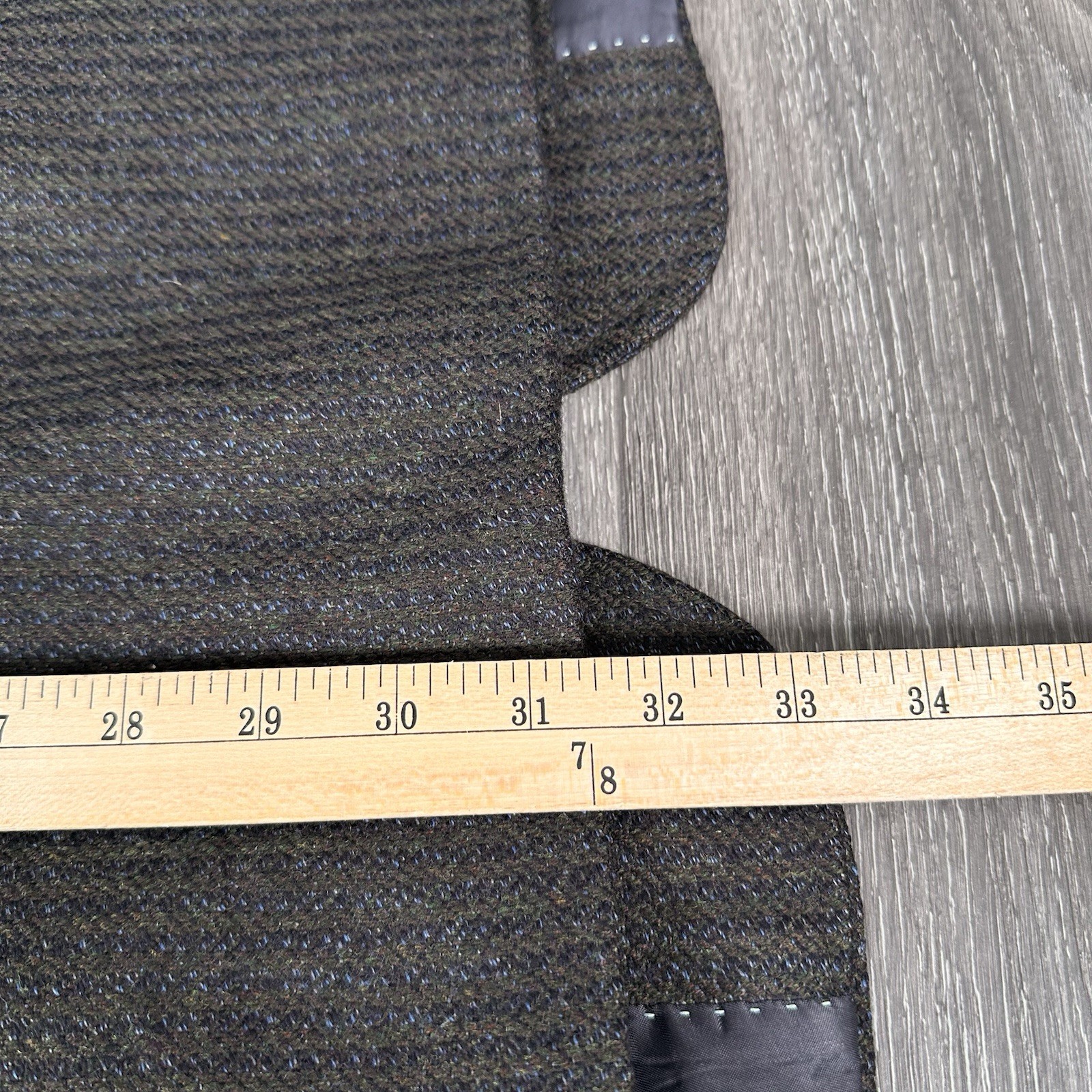 Kroon Sport Coat Mens 42L Brown Striped Tweed Wool Cashmere 2 Button Suit Jacket