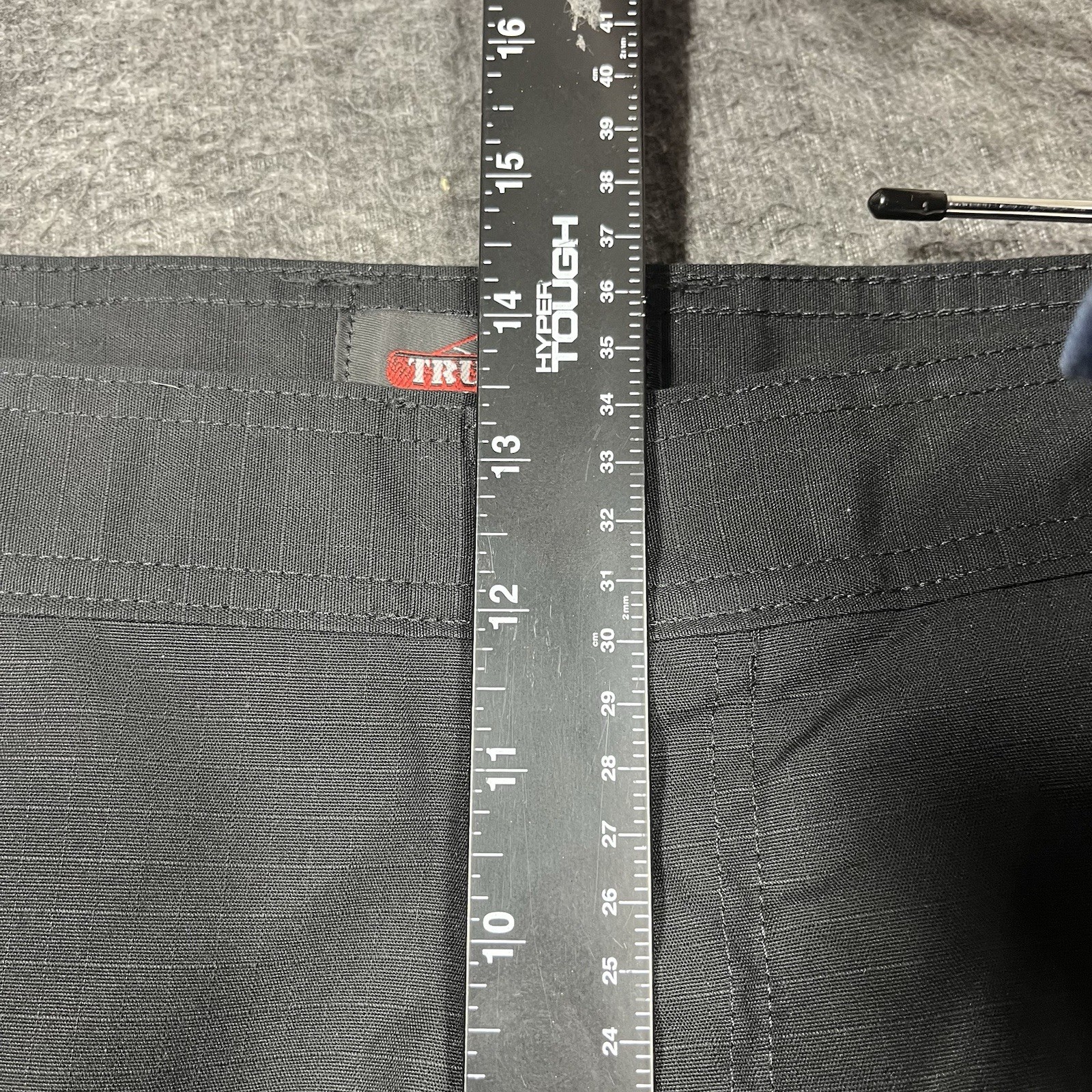 Tru-Spec 24-7 Series Tactical Cargo Pants Mens 38×32 Black RipStop Elastic Waist