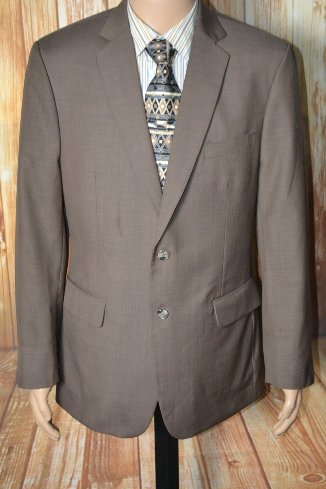 Bespoke Hugo Classics Men Super 150 Surgeon Cuffs Sports Coat Sz 42R
