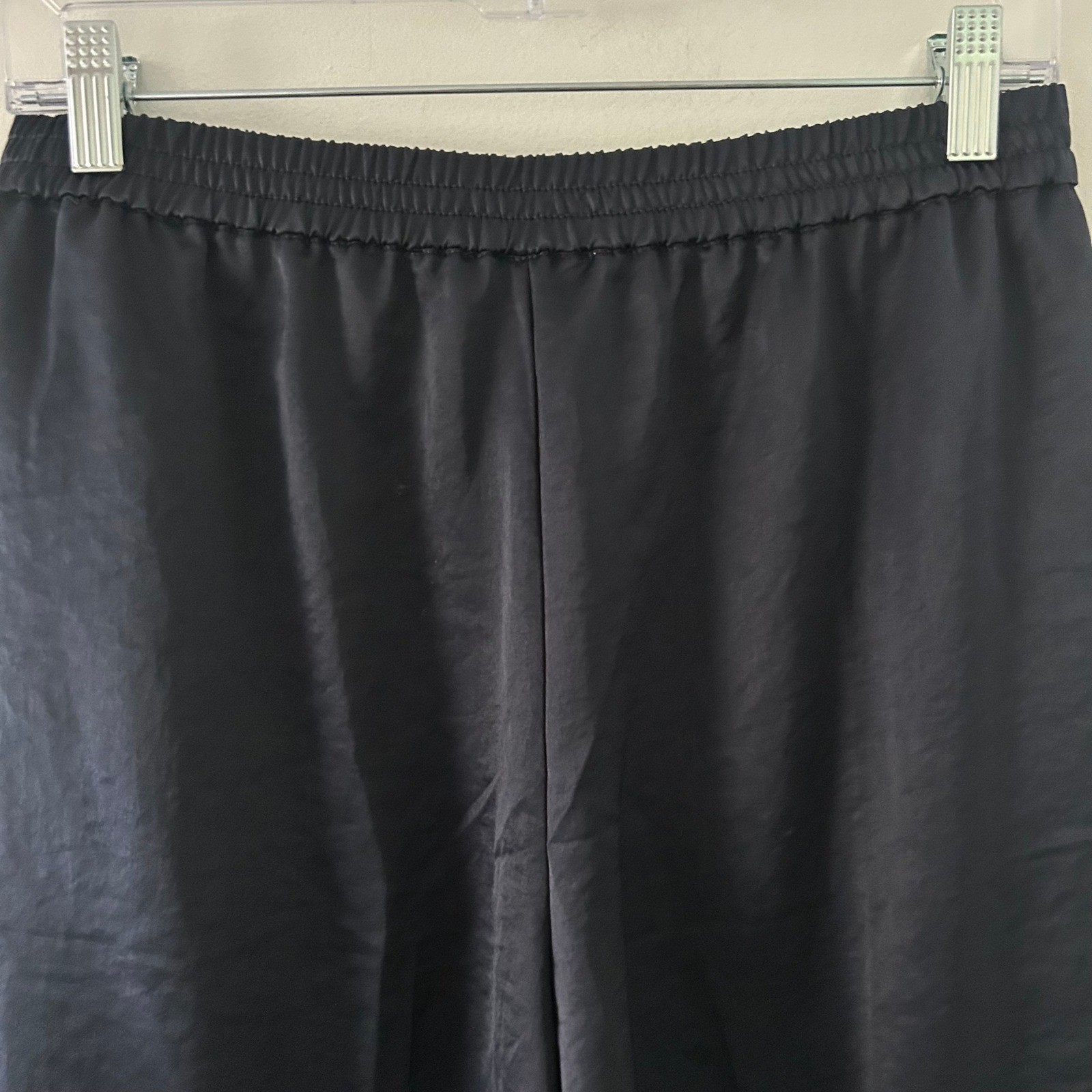 Madewell Womens Navy Blue Pull On Side Stripe Track Pant in Satin S Small New