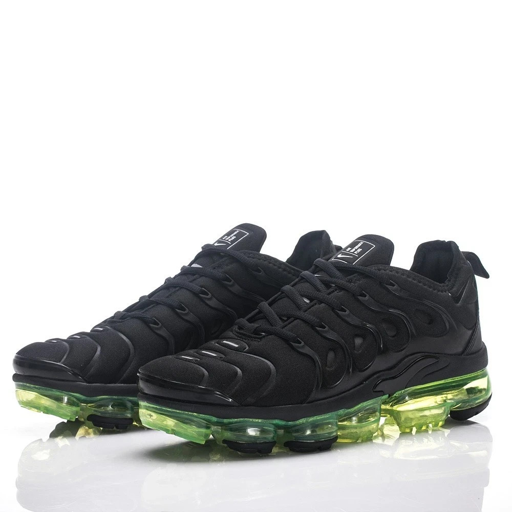 Nike VaporMax Plus Black‑Volt‑Green TN Retro Men Casual Running Shoes