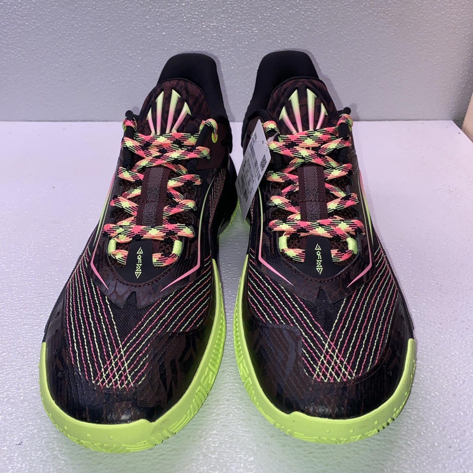 Mens Size 13 Anta Kai 1 Speed Black Brown Yellow Basketball Shoes 8125B1128S-8