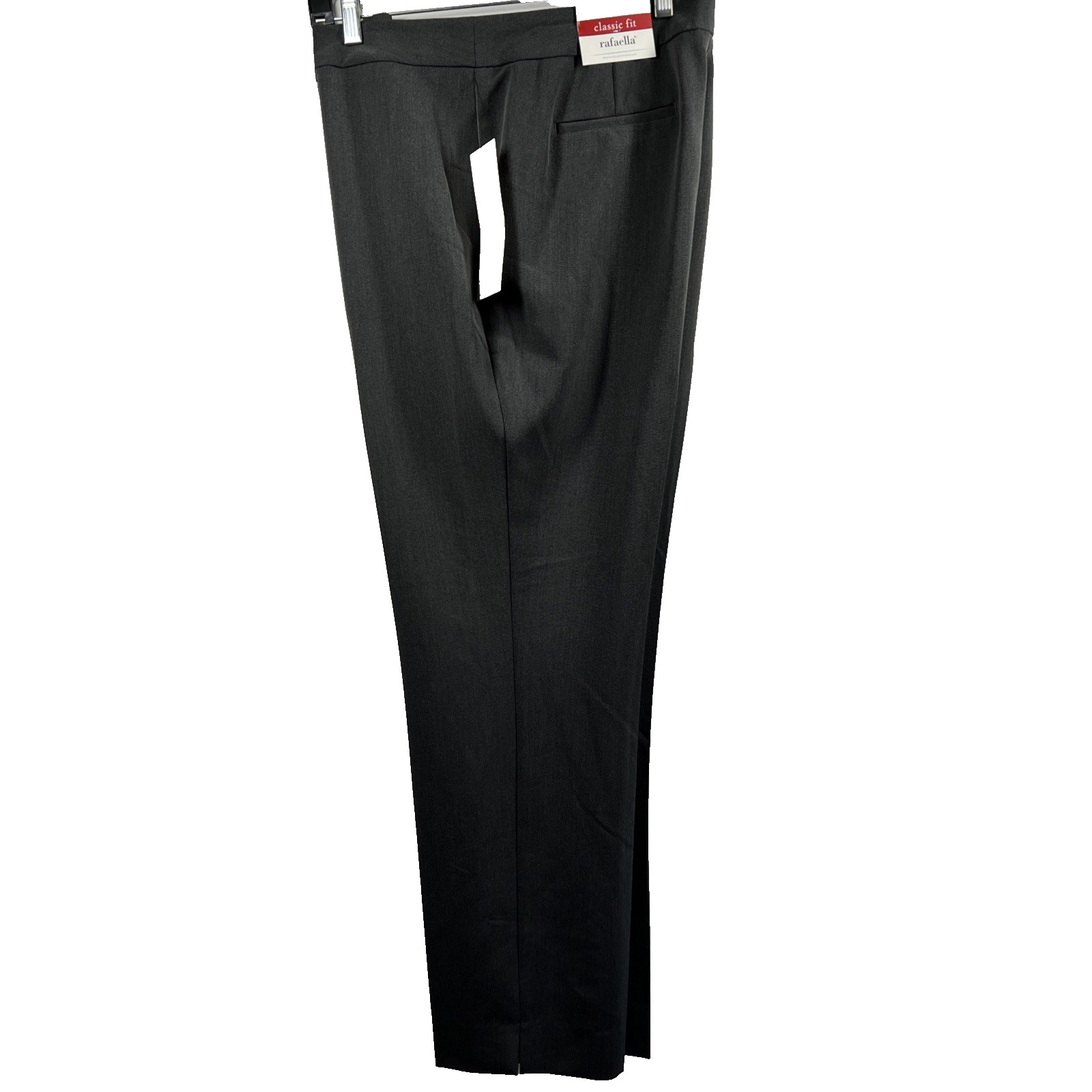 Refaella Women’s Trouser Pants Size 12 Slim Ankle Gray Classic Fit Stretch Zip