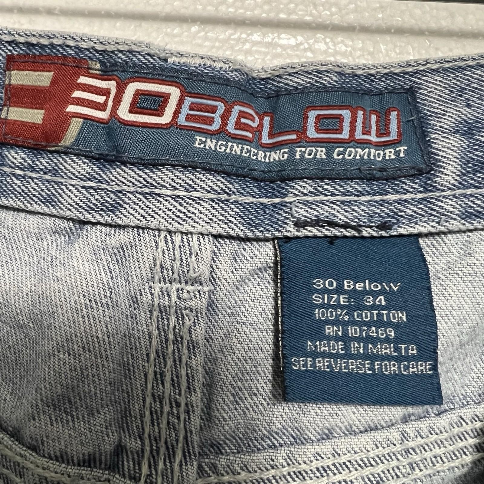 30Below Denim Shorts Engineering Comfort Size 34 Cotton High Rise Casual Outdoor