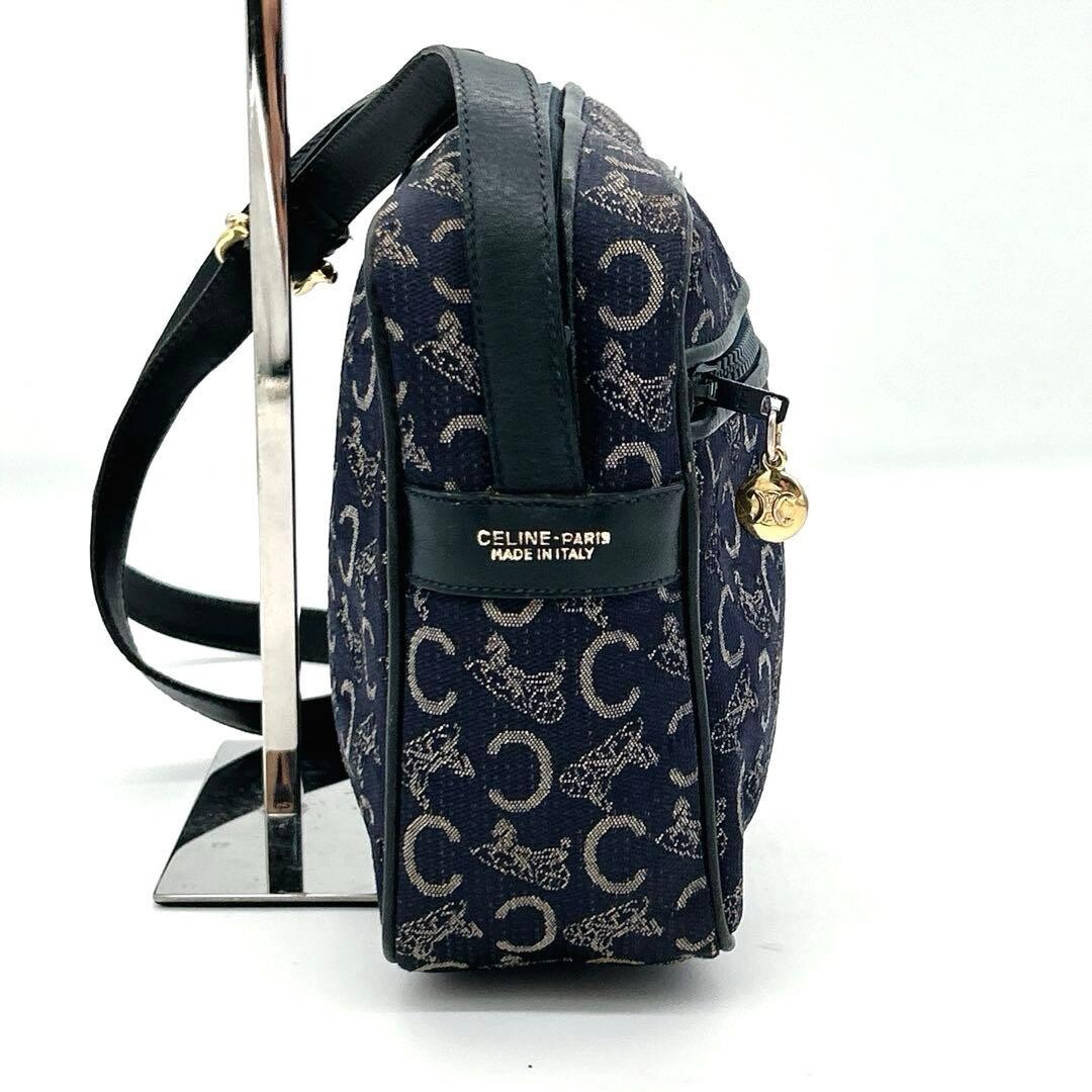 Celine C Macadam Crossbody Bag Navy Sally Camera Bag Logo Vintage From Japan