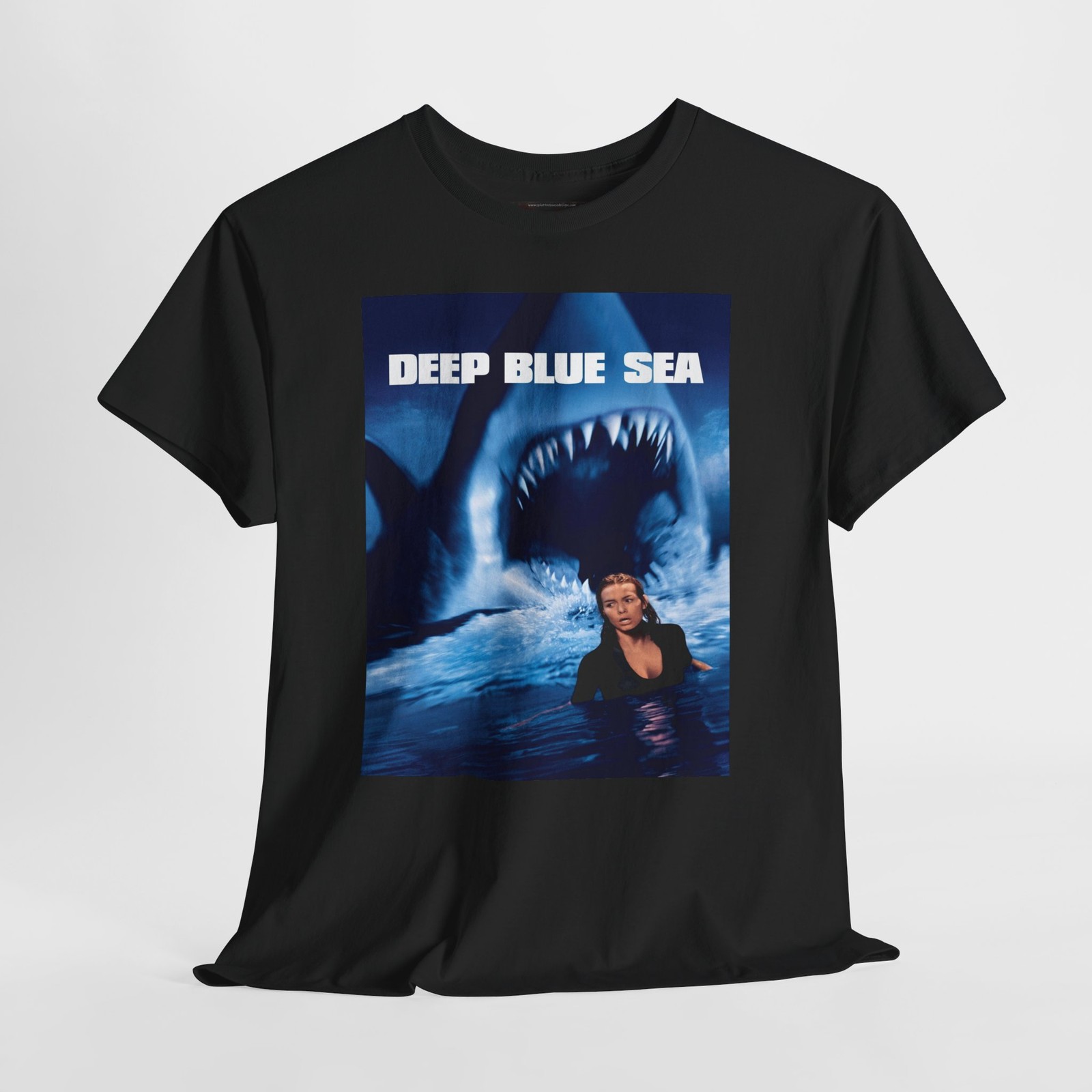 Deep Blue Sea 1999 Retro Movie Poster Horror Unisex Graphic T-Shirt