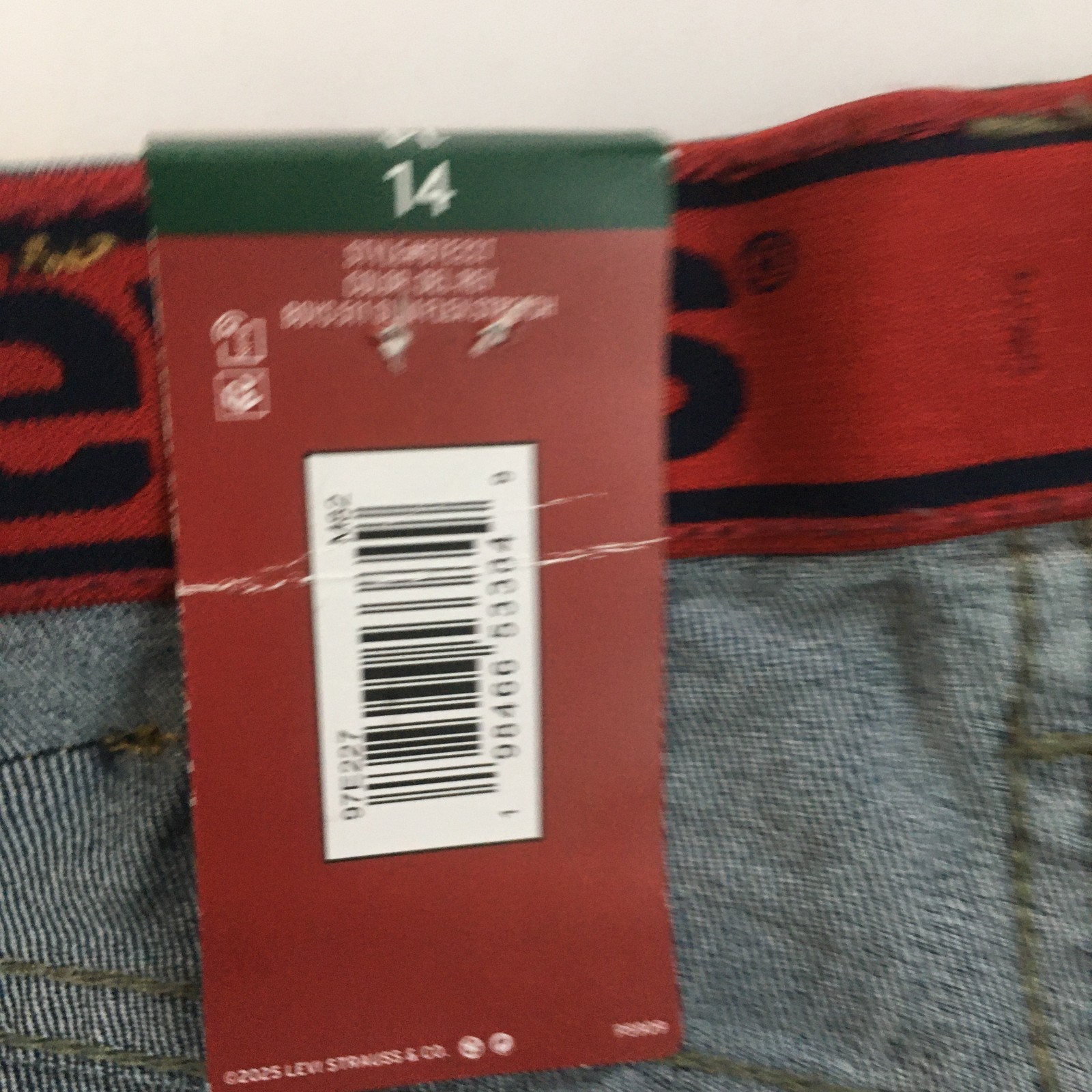 Levi’s 511 Slim Flex Stretch Blue Jeans size 14 Boys NWT