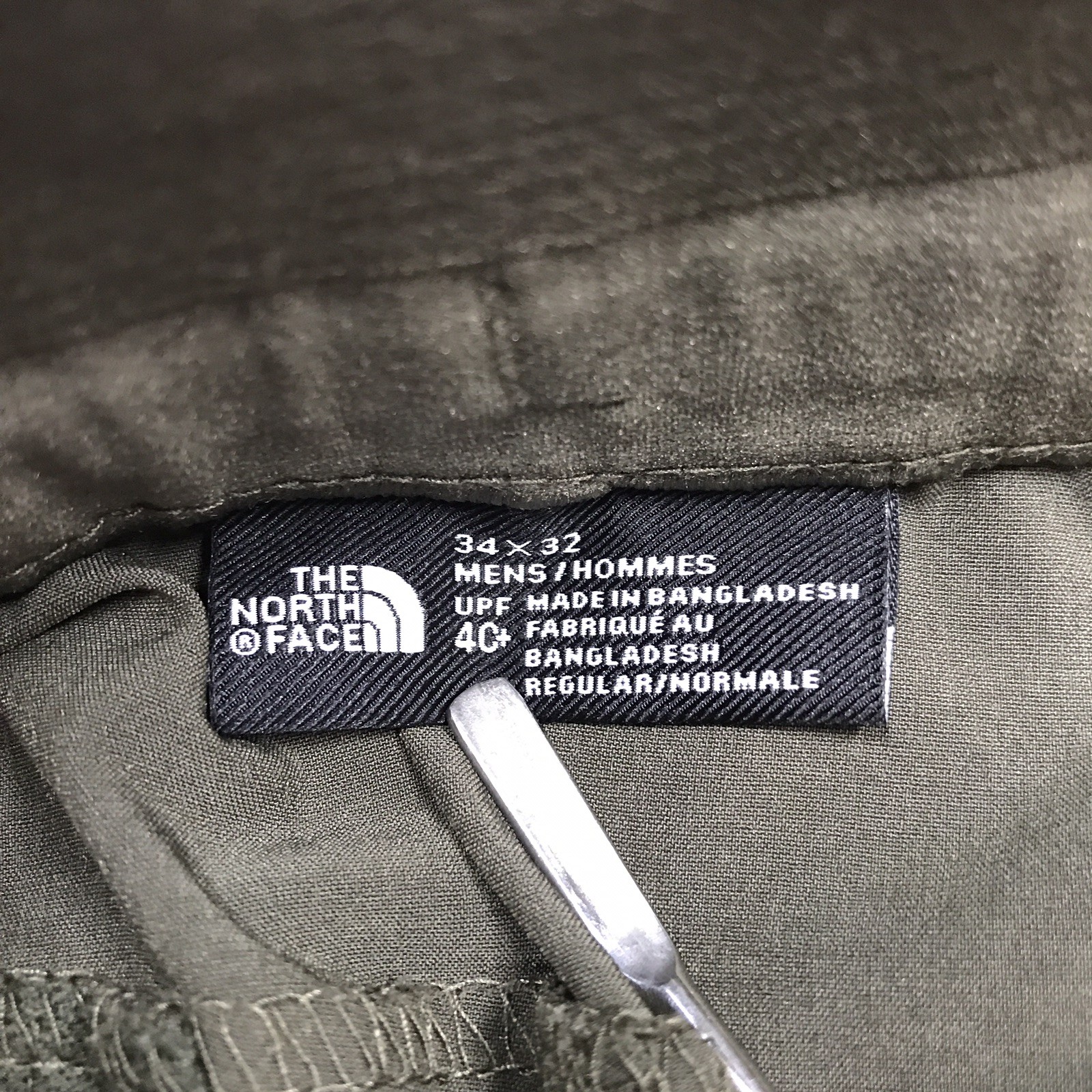 NORTH FACE Paramount Active Pant Men 34×30 Green UPF 40+ Articulated Knee