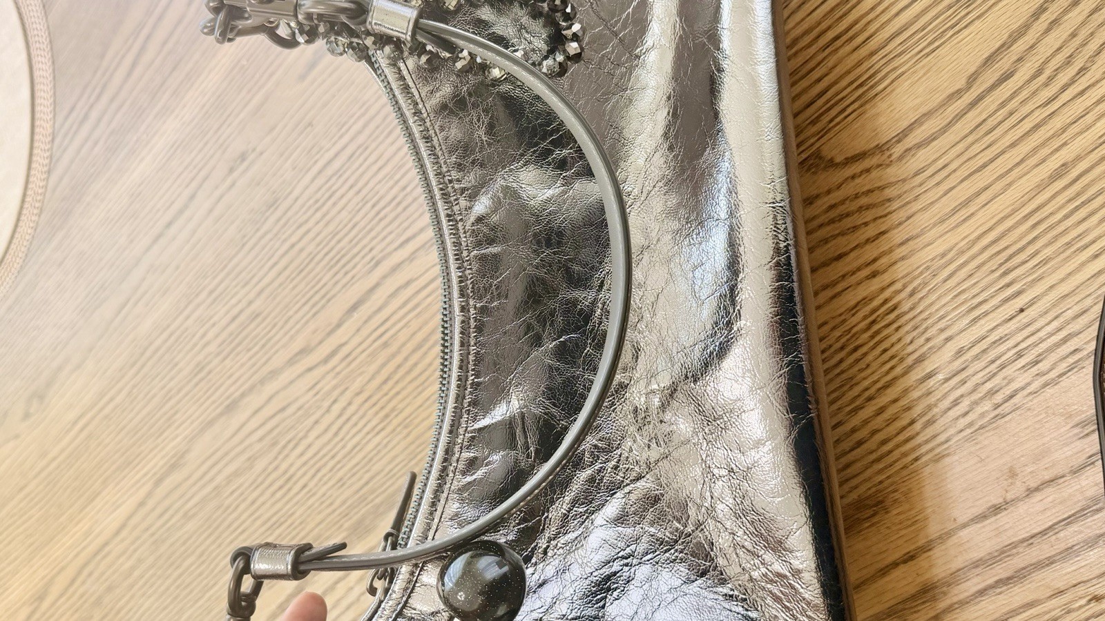 Coach Juliet 25 Pewter/Anthracite Leather shoulder and croc body bag.