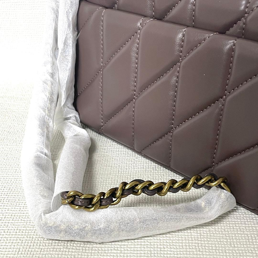 COACH Tabby 26 Quilted Leather Shoulder Bag Brown Crossbody Purse CP149 NEW