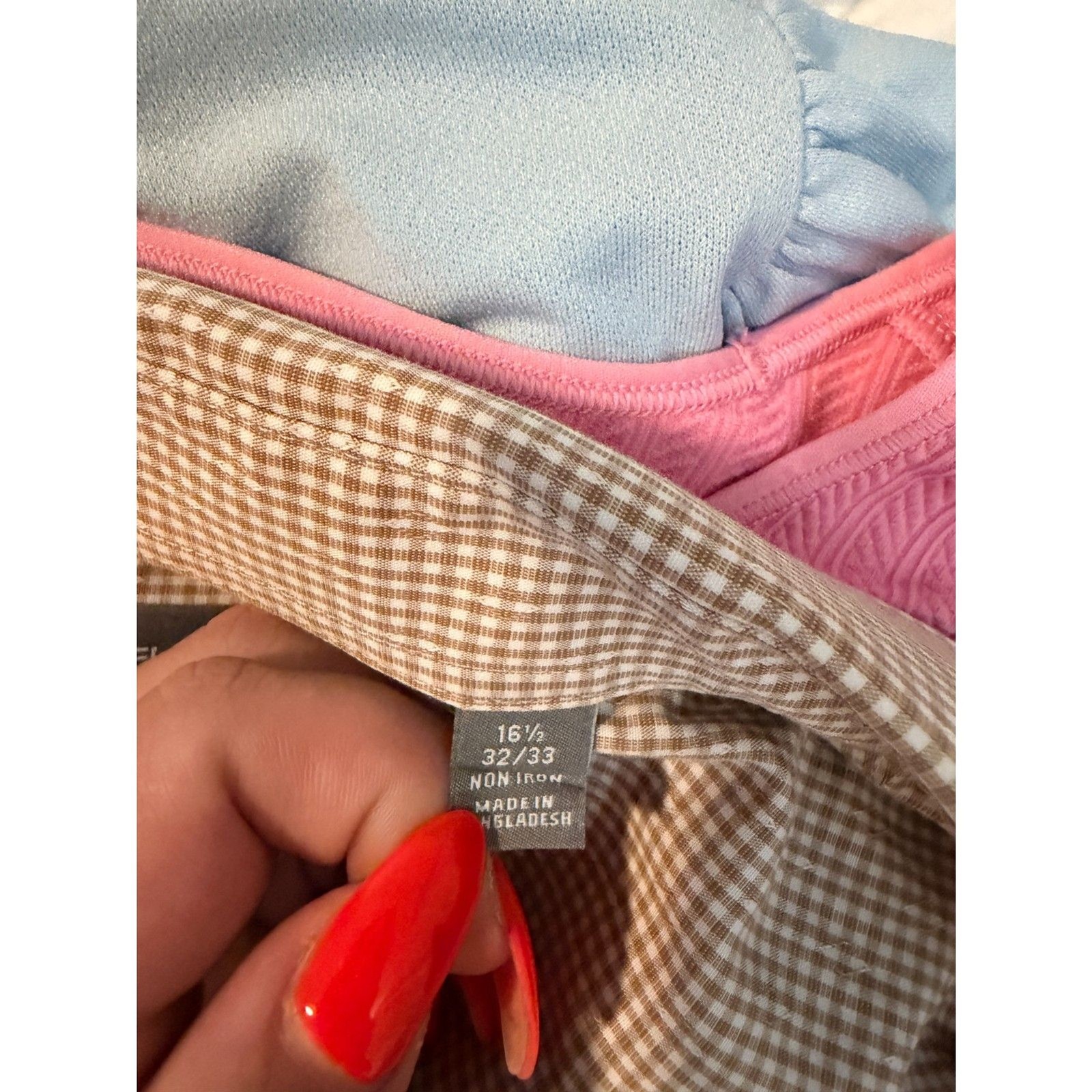Michael Kors Tan & White Plaid Button-Up Top – Gently Worn