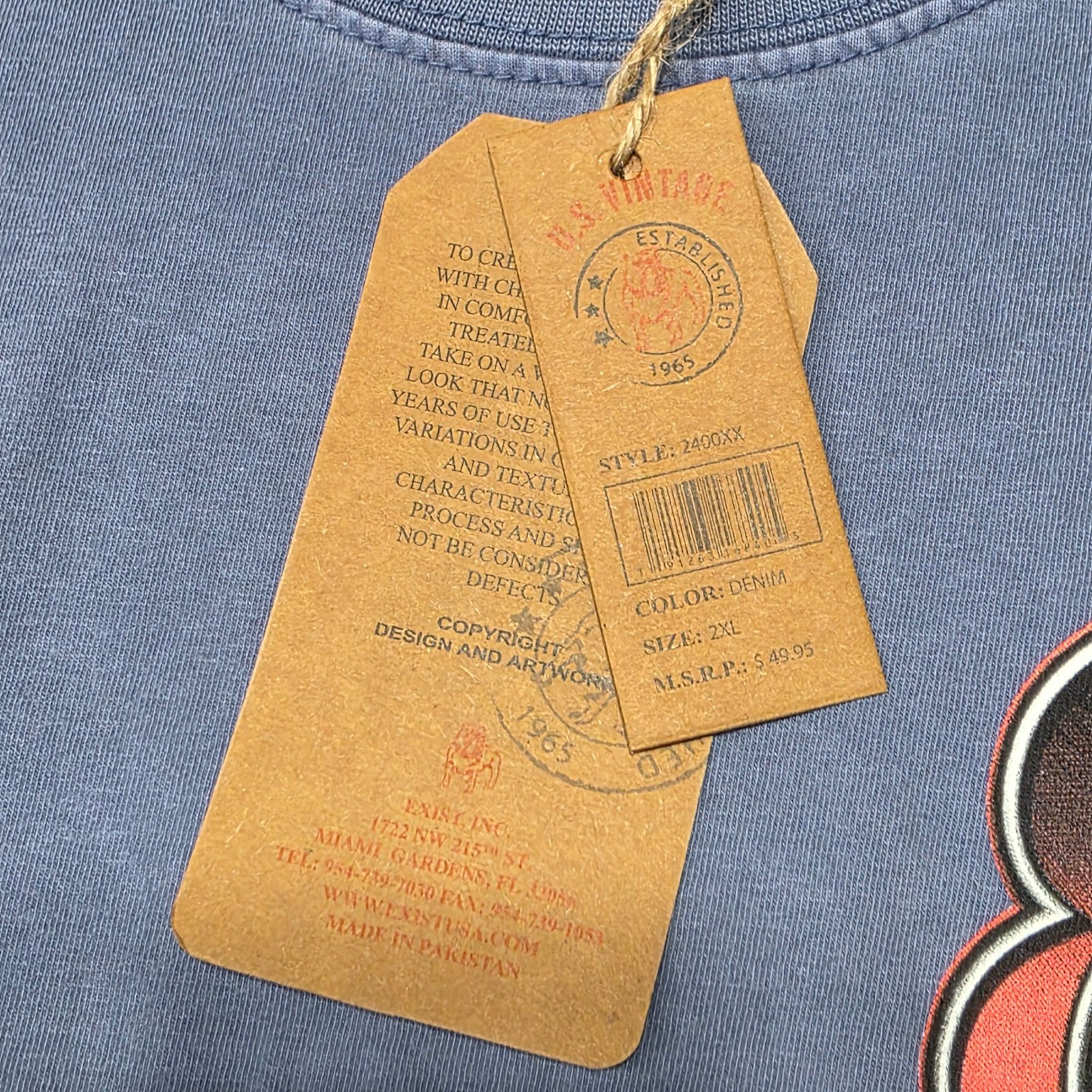 NEW US Vintage 85th Sturgis Motorcycle Rally 2025 T Shirt Blue XXL Cotton NWT