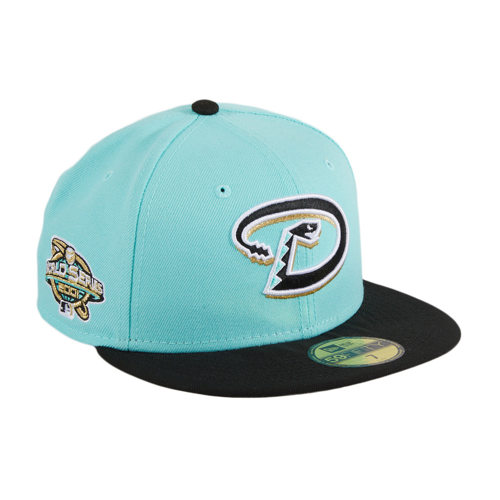 New Era 59Fifty Arizona Diamondbacks 2001 World Series Patch D Hat 7 1/2 IN HAND